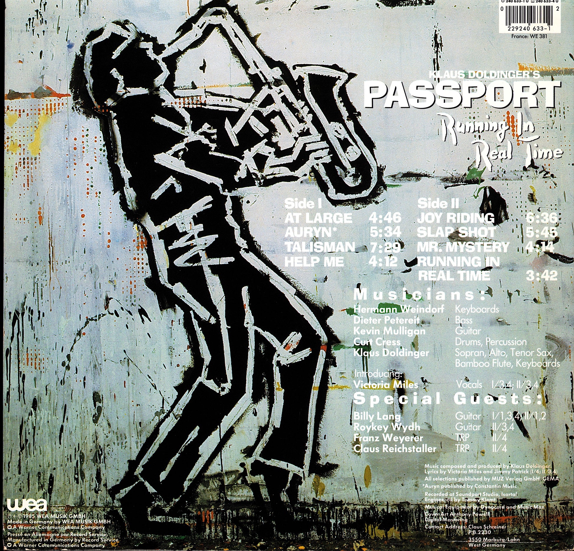 Passport - Earthborn Vinyl LP Kopie