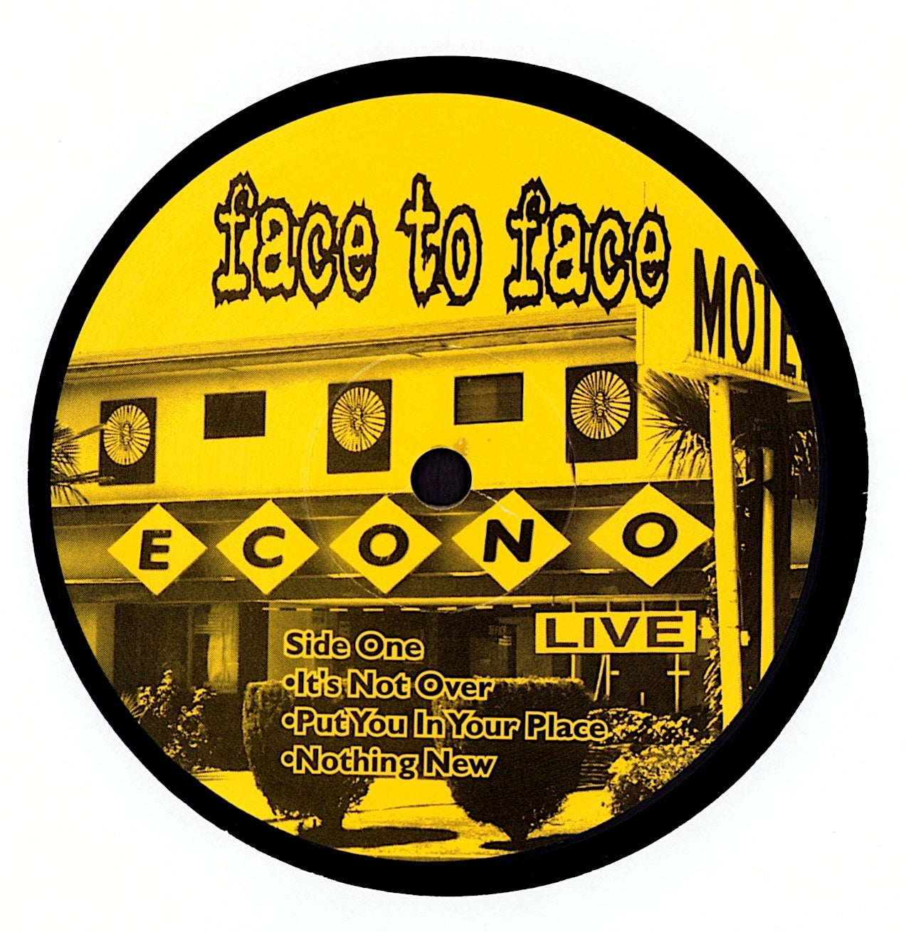 Face To Face – Econo-Live Black Vinyl 10" EP