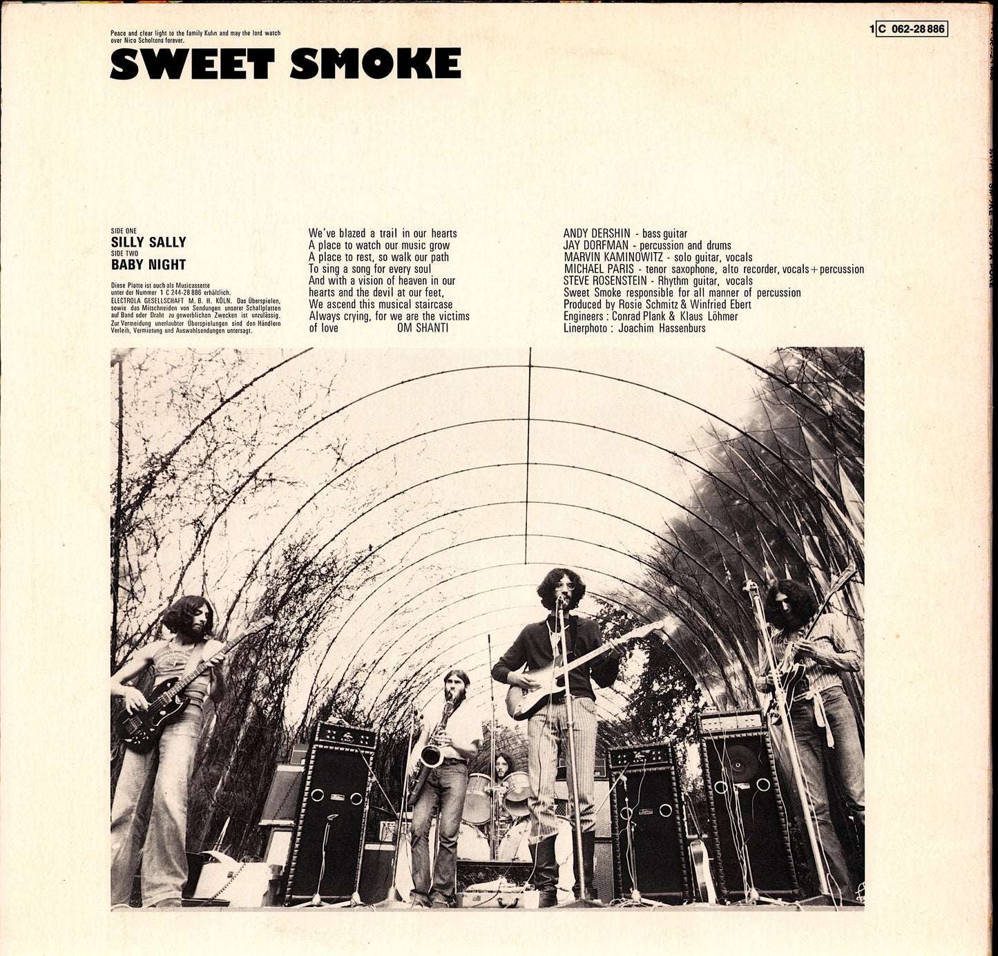 Sweet Smoke ‎- Just A Poke Vinyl LP