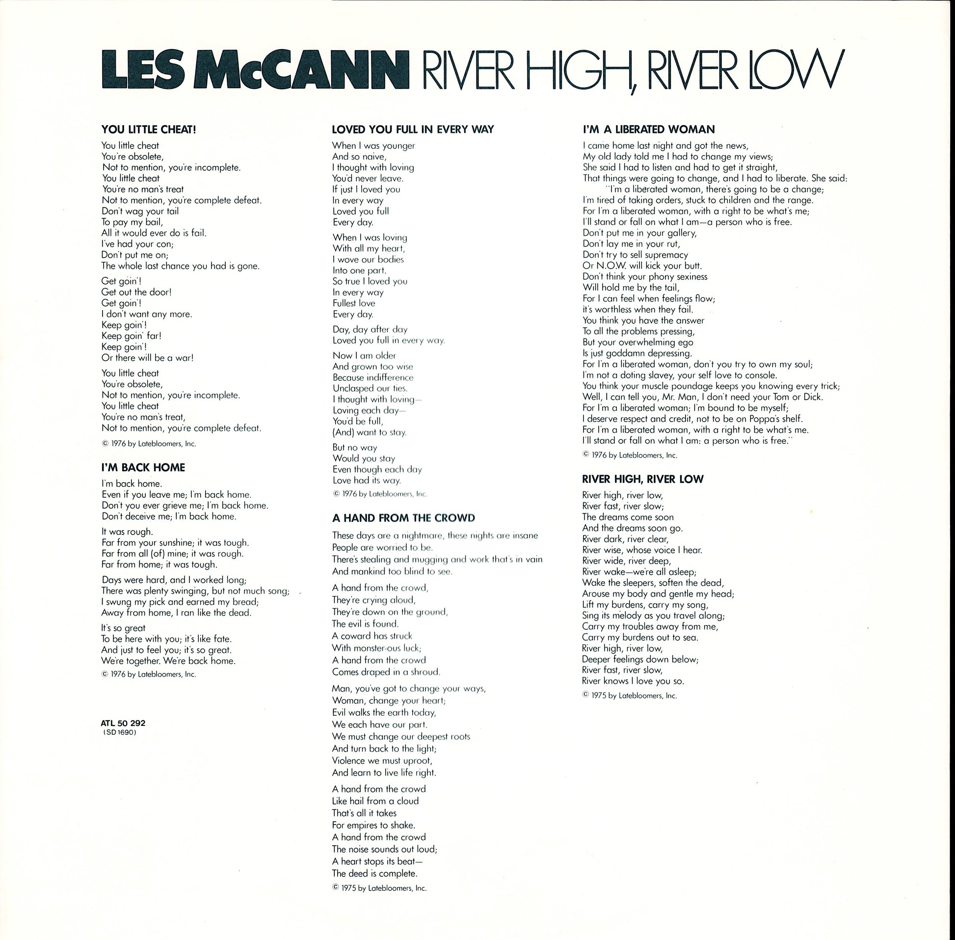 Eddie Harris & Les McCann ‎- Second Movement Vinyl LP Kopie