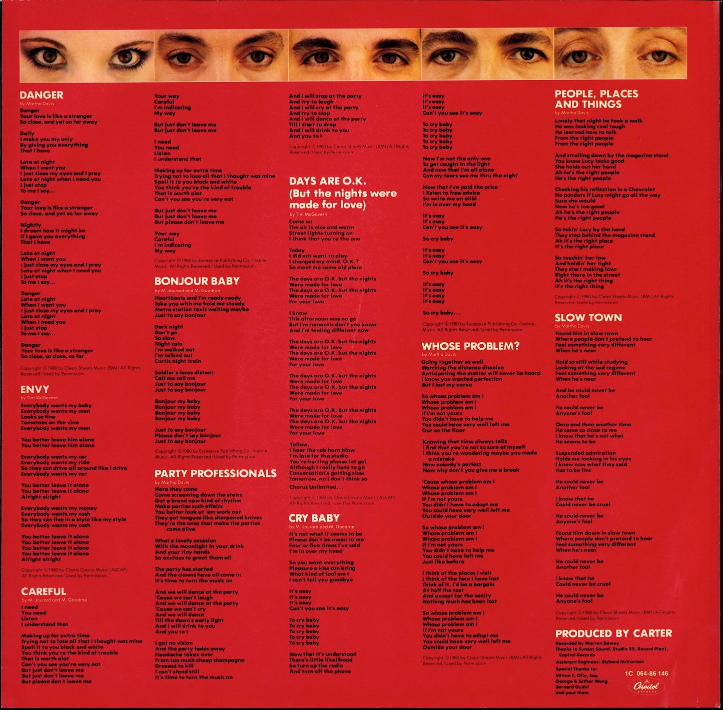 The Motels – Careful Vinyl LP