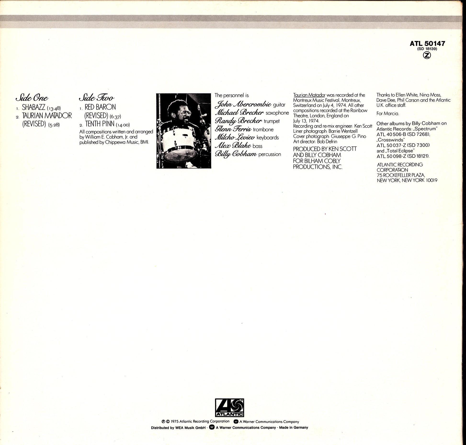 Billy Cobham ‎- A Funky Thide Of Sings Vinyl LP Kopie Kopie Kopie Kopie