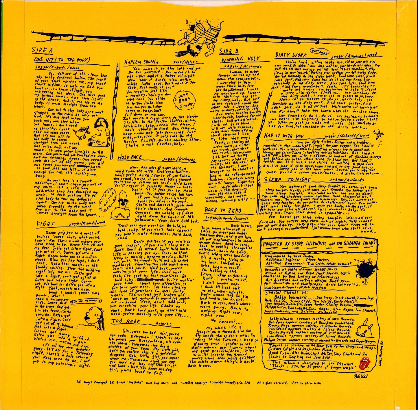 The Rolling Stones - Dirty Work Vinyl LP