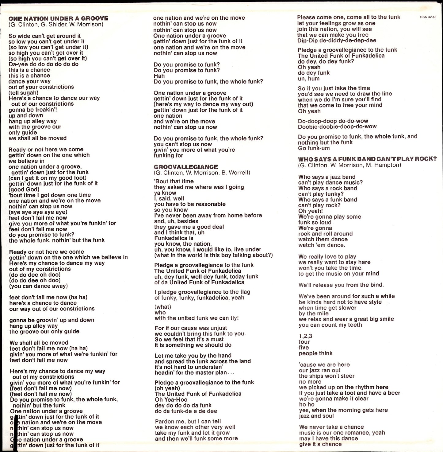 Funkadelic - One Nation Under A Groove Vinyl LP + 7" EP Kopie