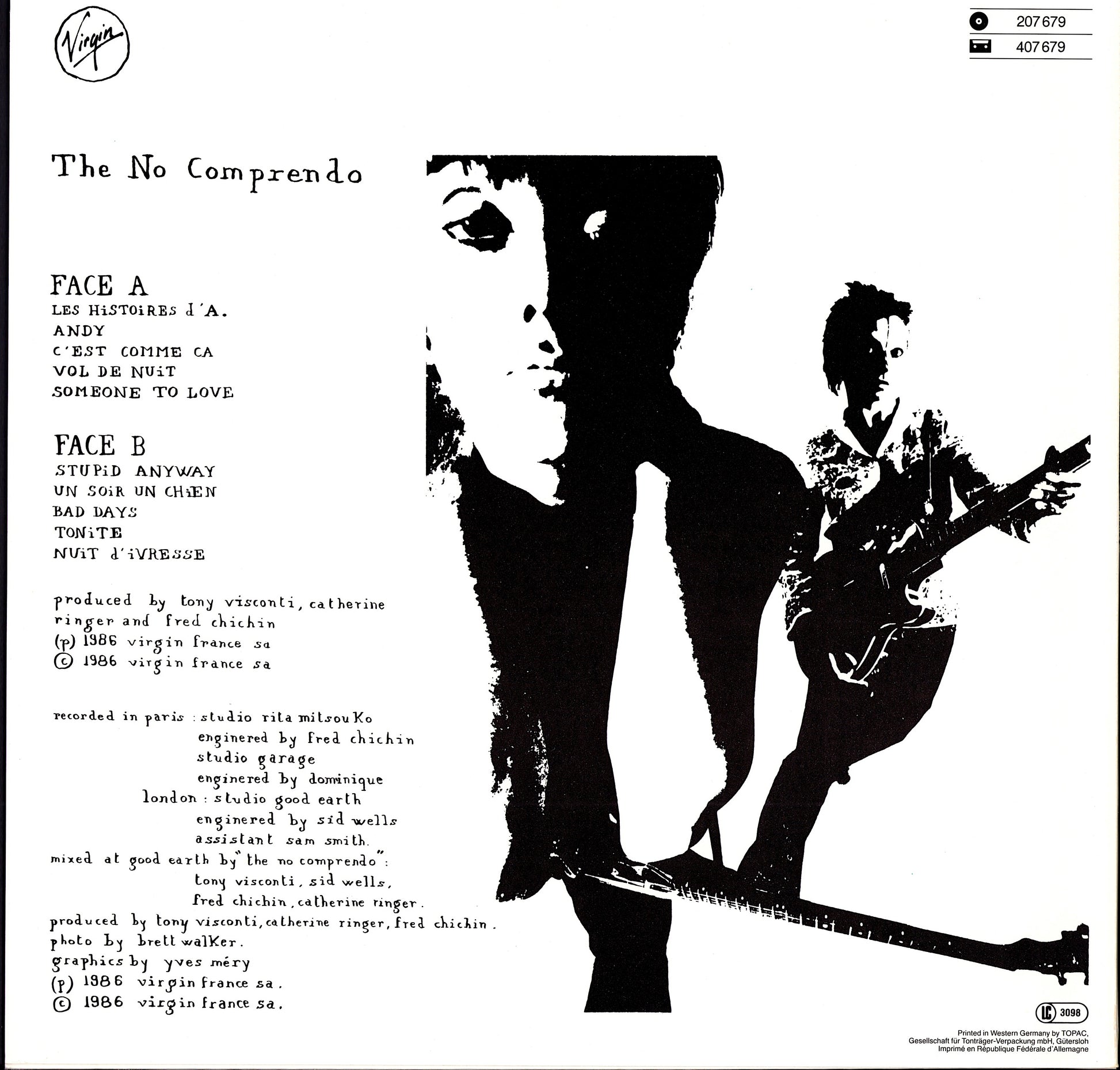 Les Rita Mitsouko - The No Comprendo Vinyl LP