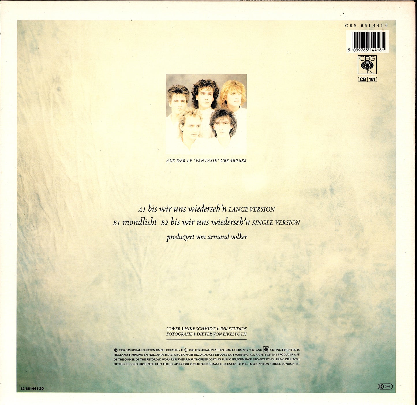 Münchener Freiheit – Bis Wir Uns Wiederseh'n Vinyl 12" Maxi-Single