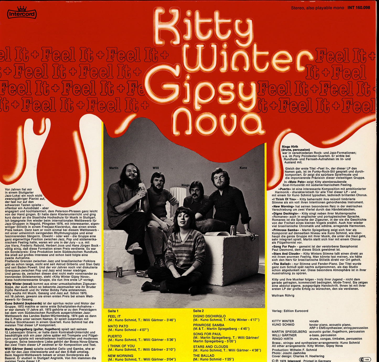 Kitty Winter Gipsy Nova – Feel It (Vinyl LP)