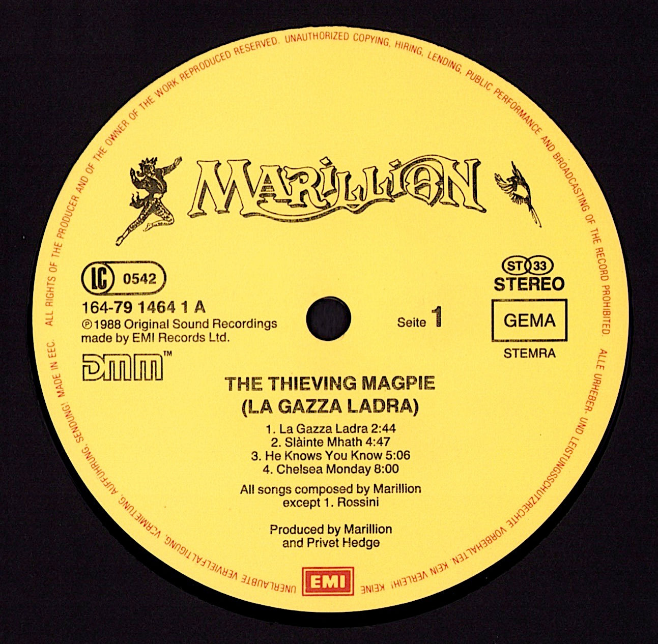 Marillion – The Thieving Magpie La Gazza Ladra Vinyl 2LP