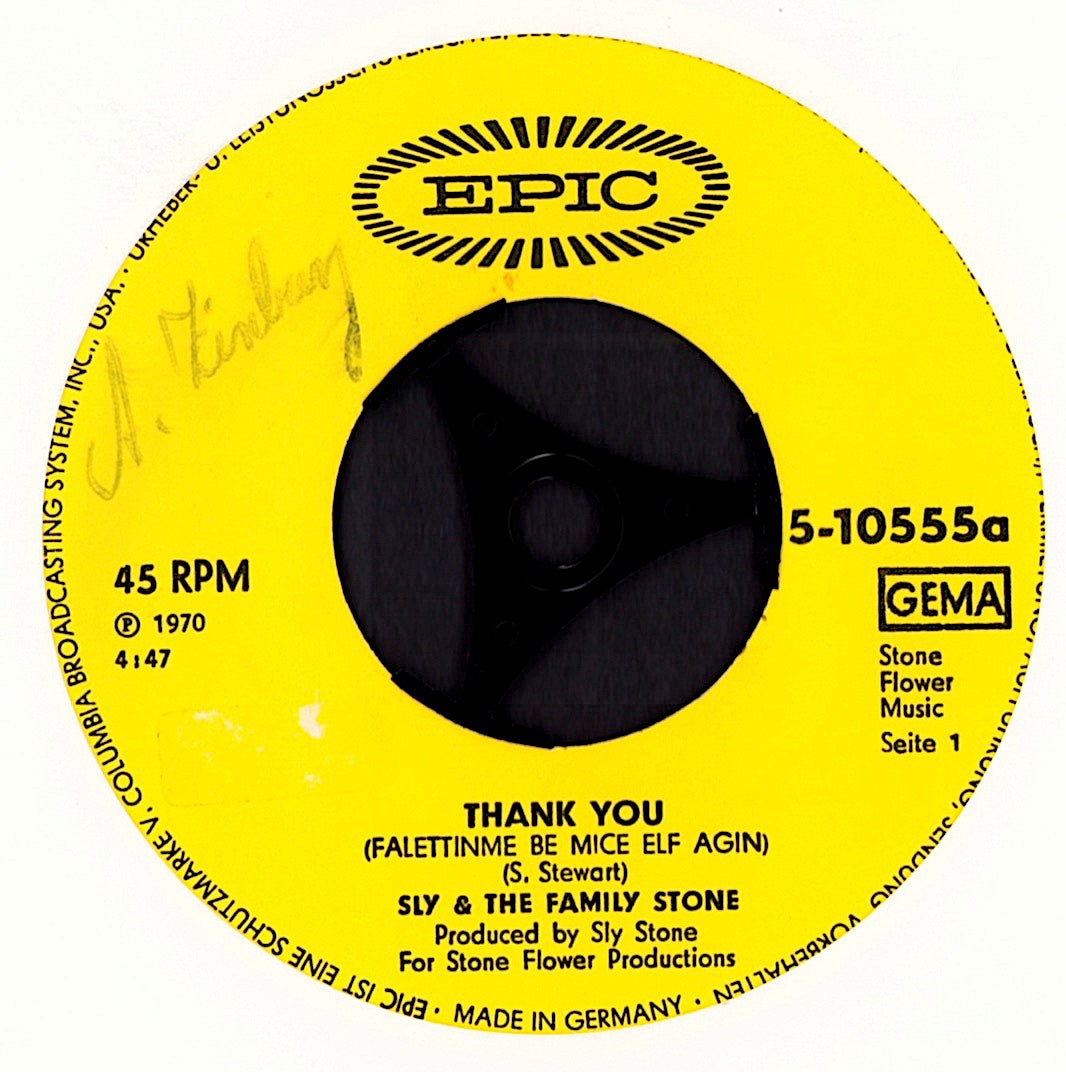 Sly & The Family Stone - Thank You 7" Vinyl Single