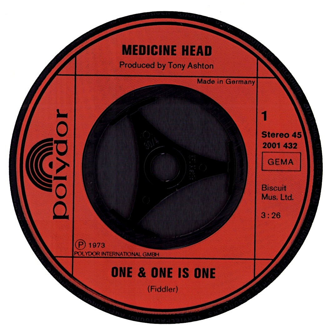 Medicine Head - One & One Is One 7" Vinyl Single