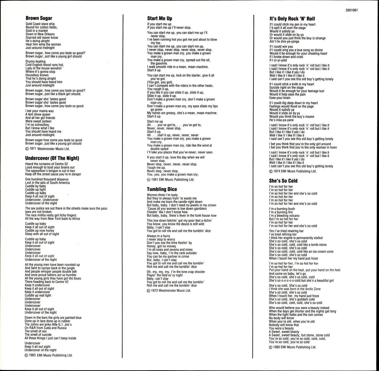 The Rolling Stones – Rewind 1971-1984 Vinyl LP