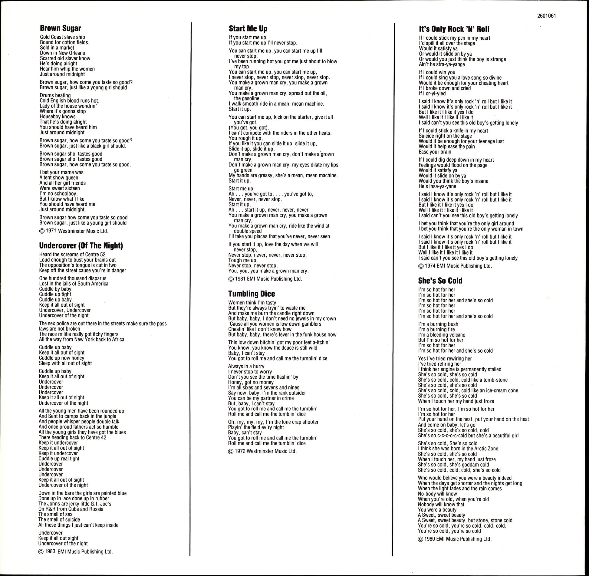 The Rolling Stones – Rewind 1971-1984 Vinyl LP