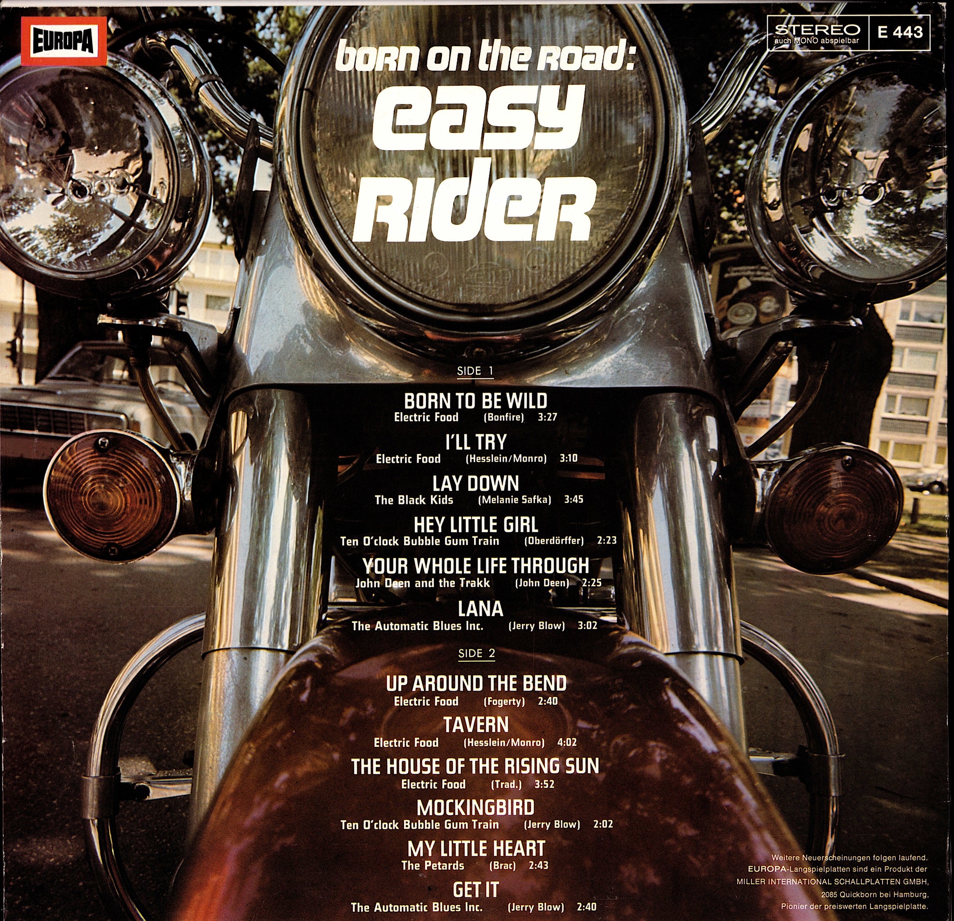 Easy Rider - Songs As Performed In The Motion Picture VInyl LP Kopie
