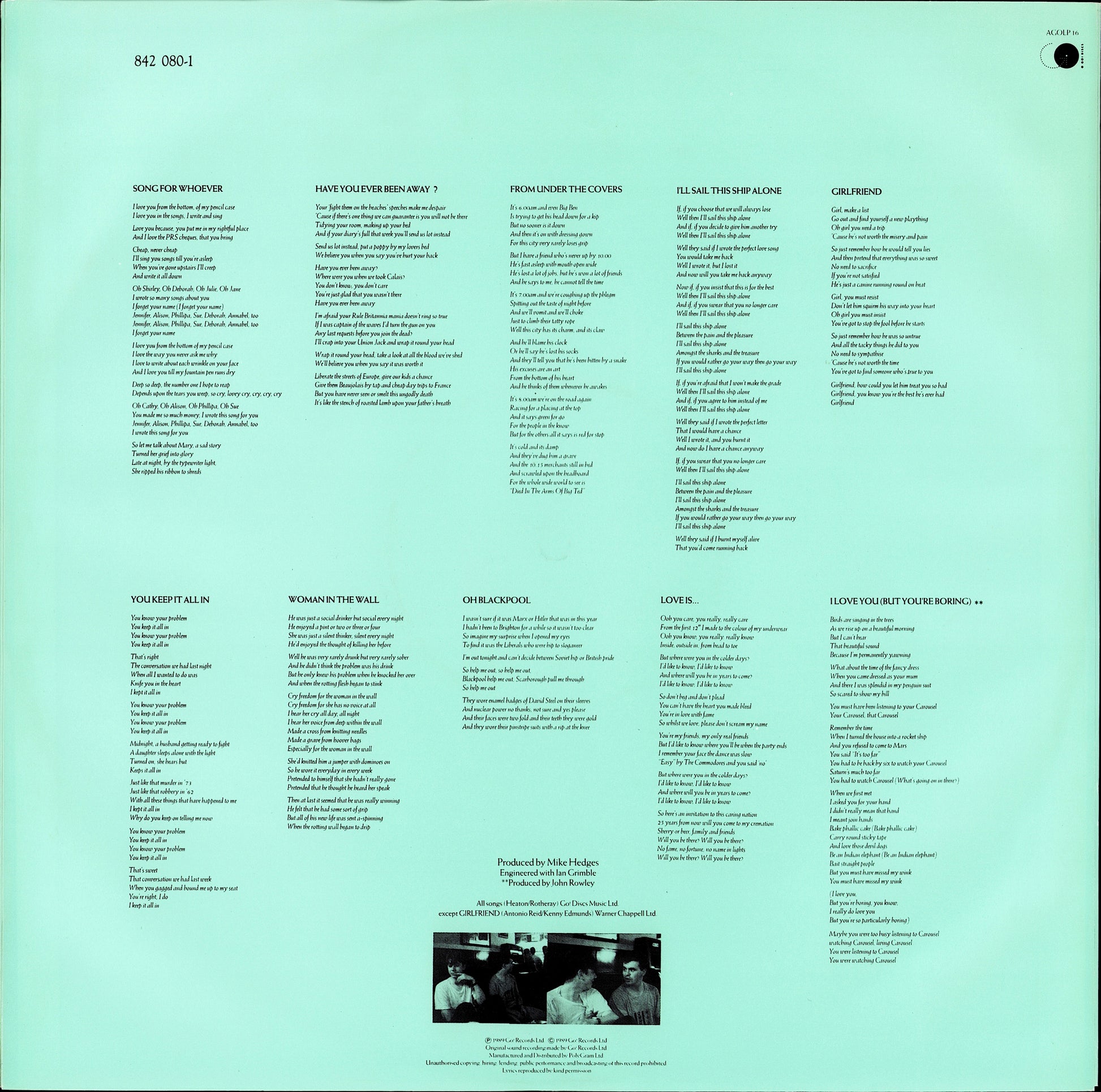 Chris Isaak ‎- You Owe Me Some Kind Of Love Vinyl LP Kopie