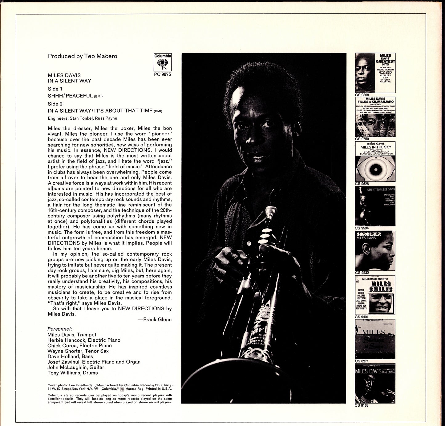 Miles Davis ‎- Milestones Vinyl LP Kopie