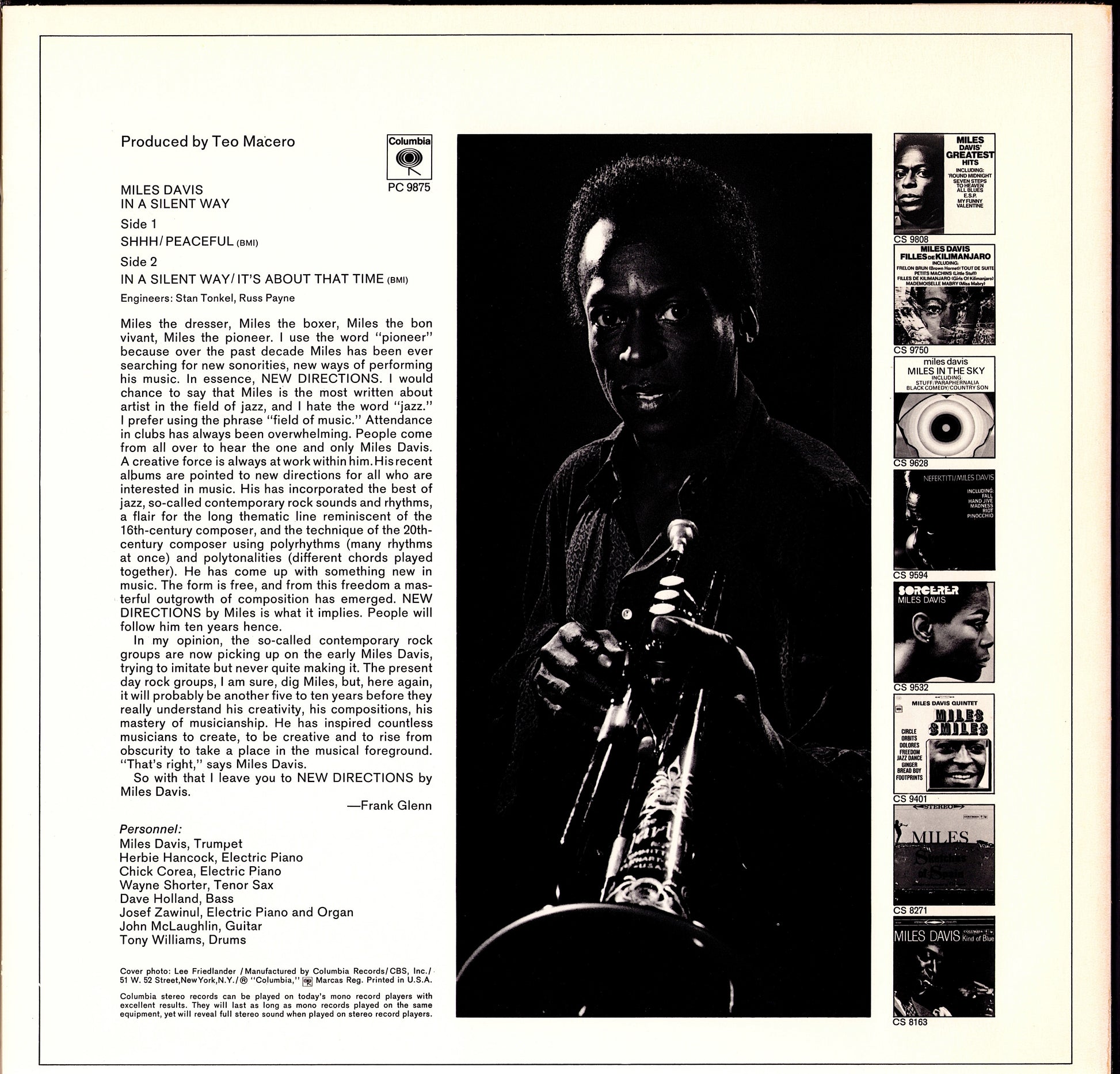 Miles Davis ‎- Milestones Vinyl LP Kopie
