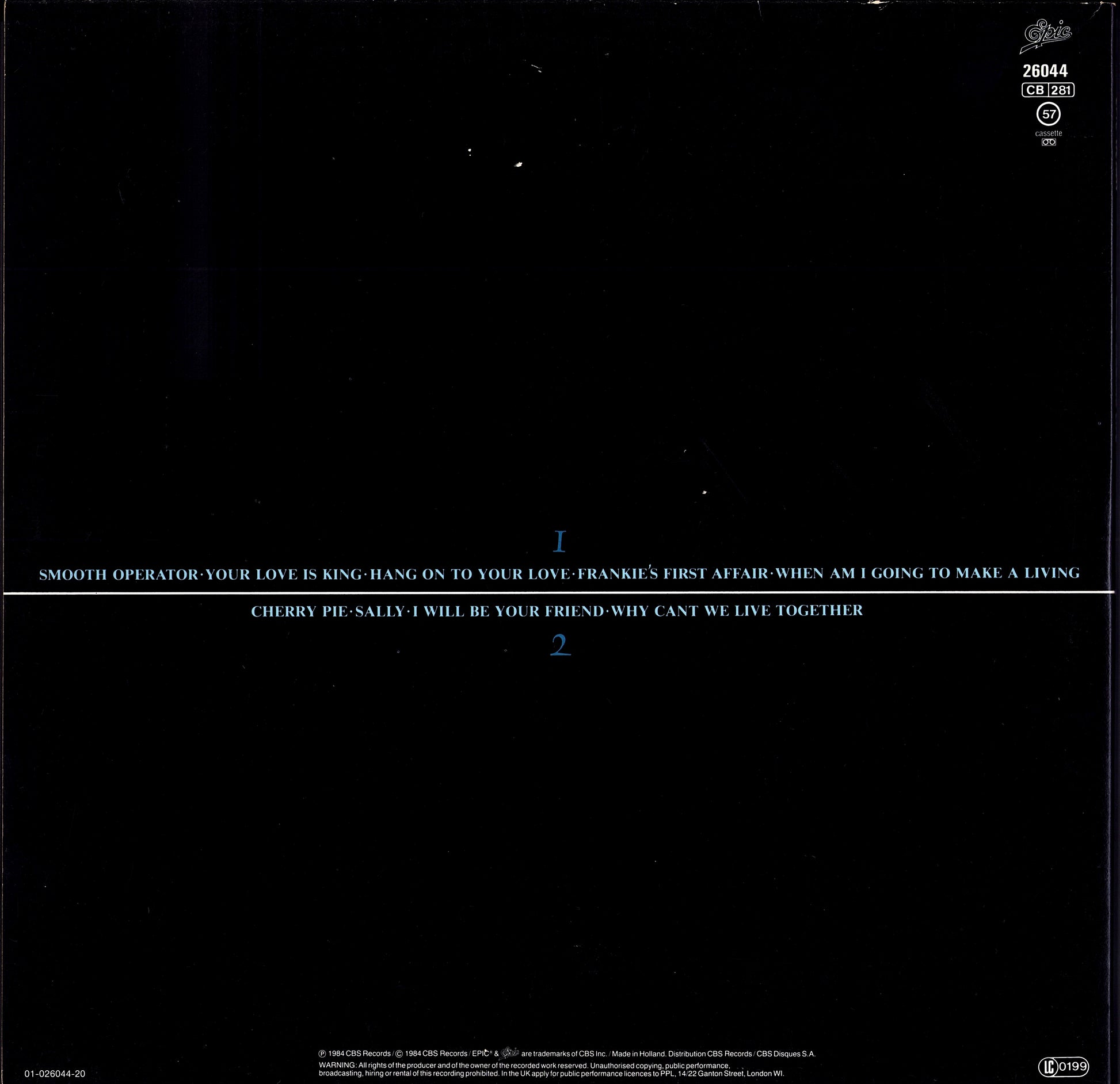 Sade - Diamond Life Vinyl LP | EU Repress