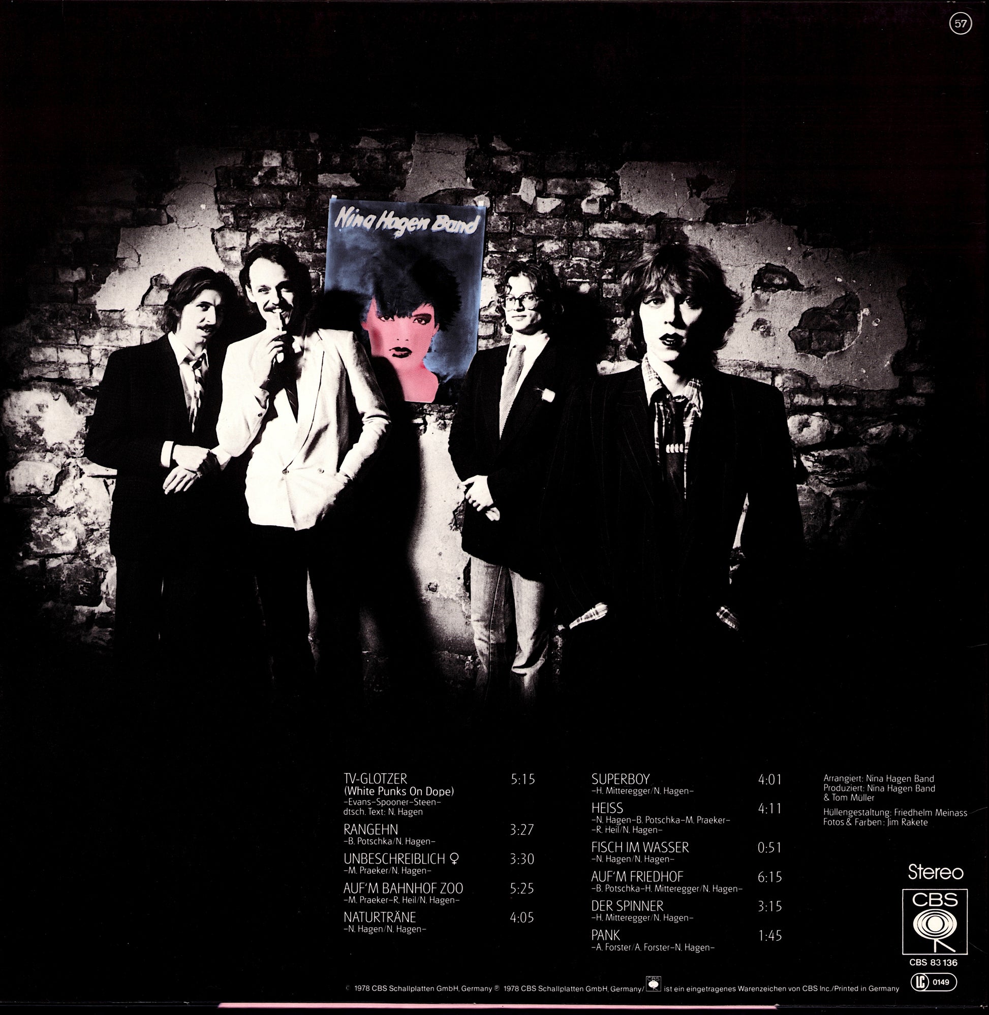 Nina Hagen Band – Nina Hagen Band Vinyl LP Kopie