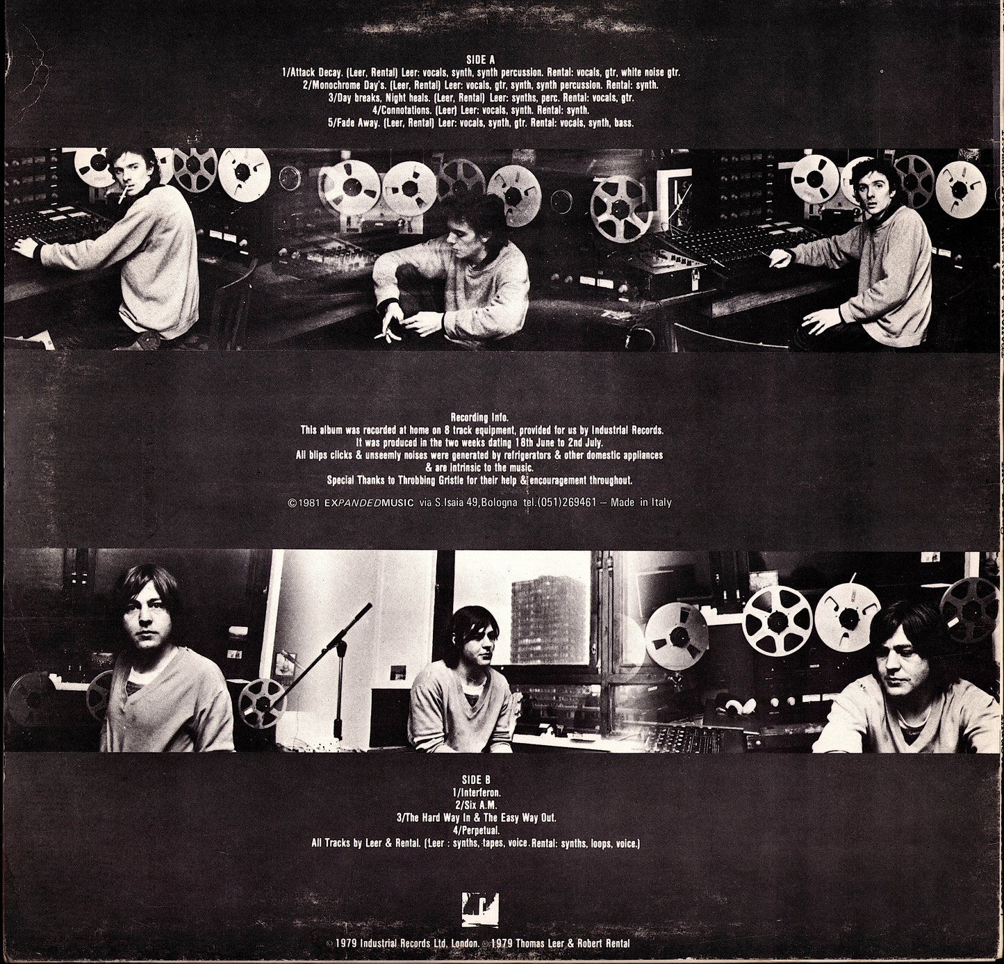 Thomas Leer & Robert Rental - The Bridge (Vinyl LP | IT Reissue | 1981)