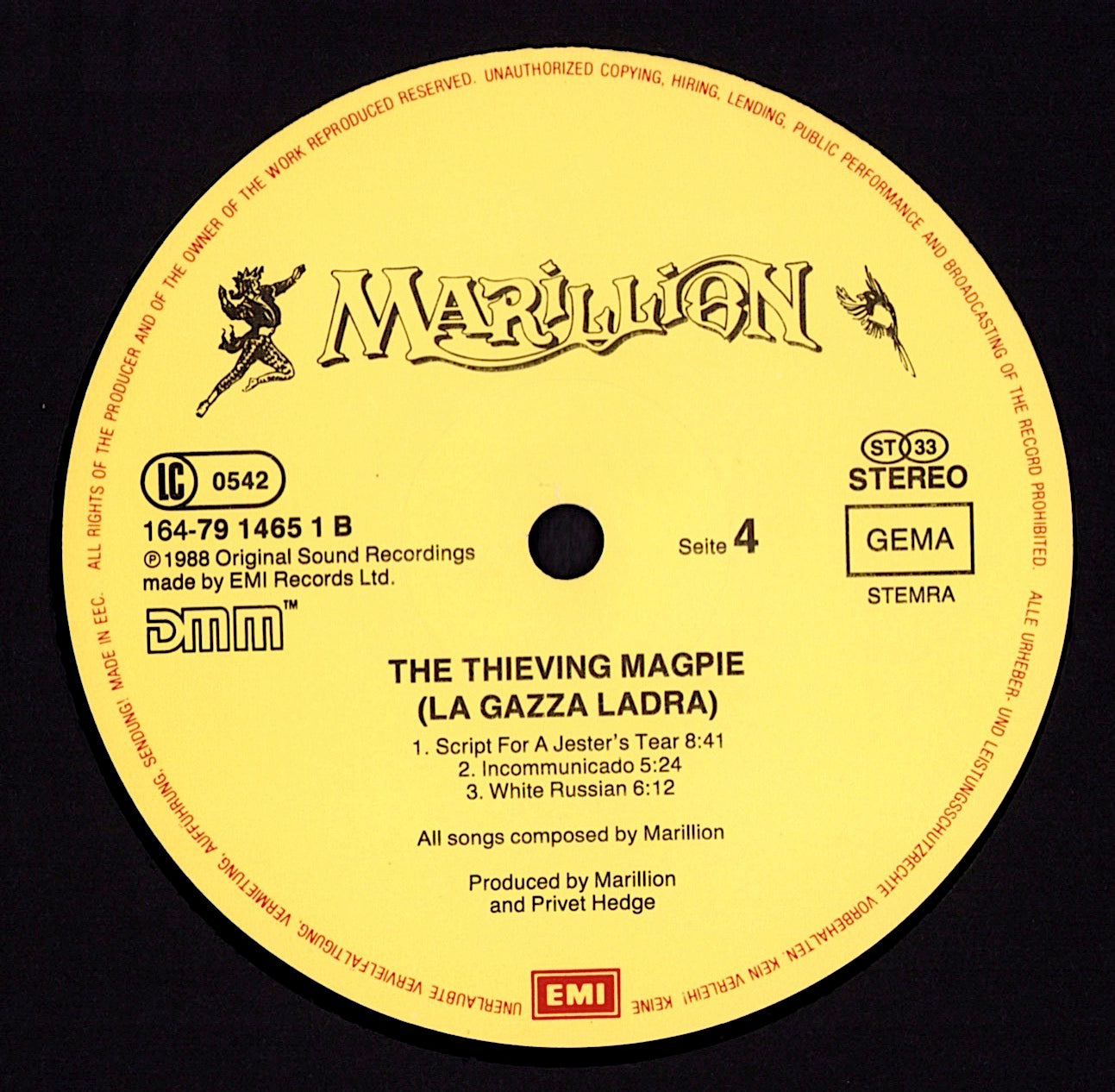 Marillion – The Thieving Magpie La Gazza Ladra Vinyl 2LP