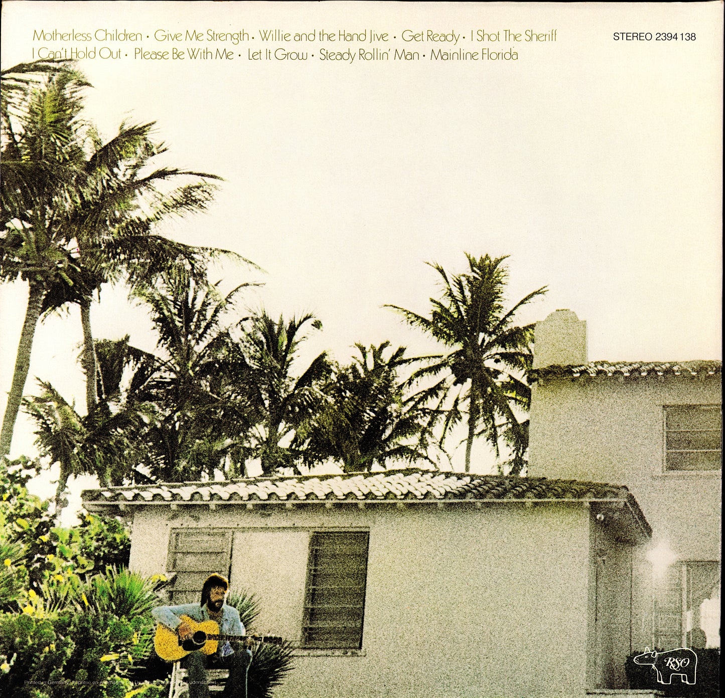 Eric Clapton - 461 Ocean Boulevard Vinyl LP Kopie