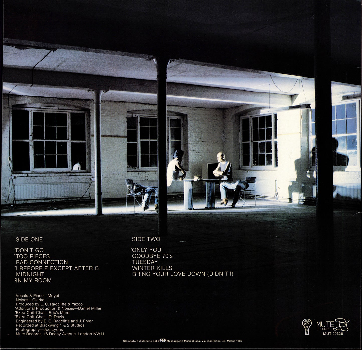 Yazoo - Upstairs At Eric's (Vinyl LP | IT Original | 1982)