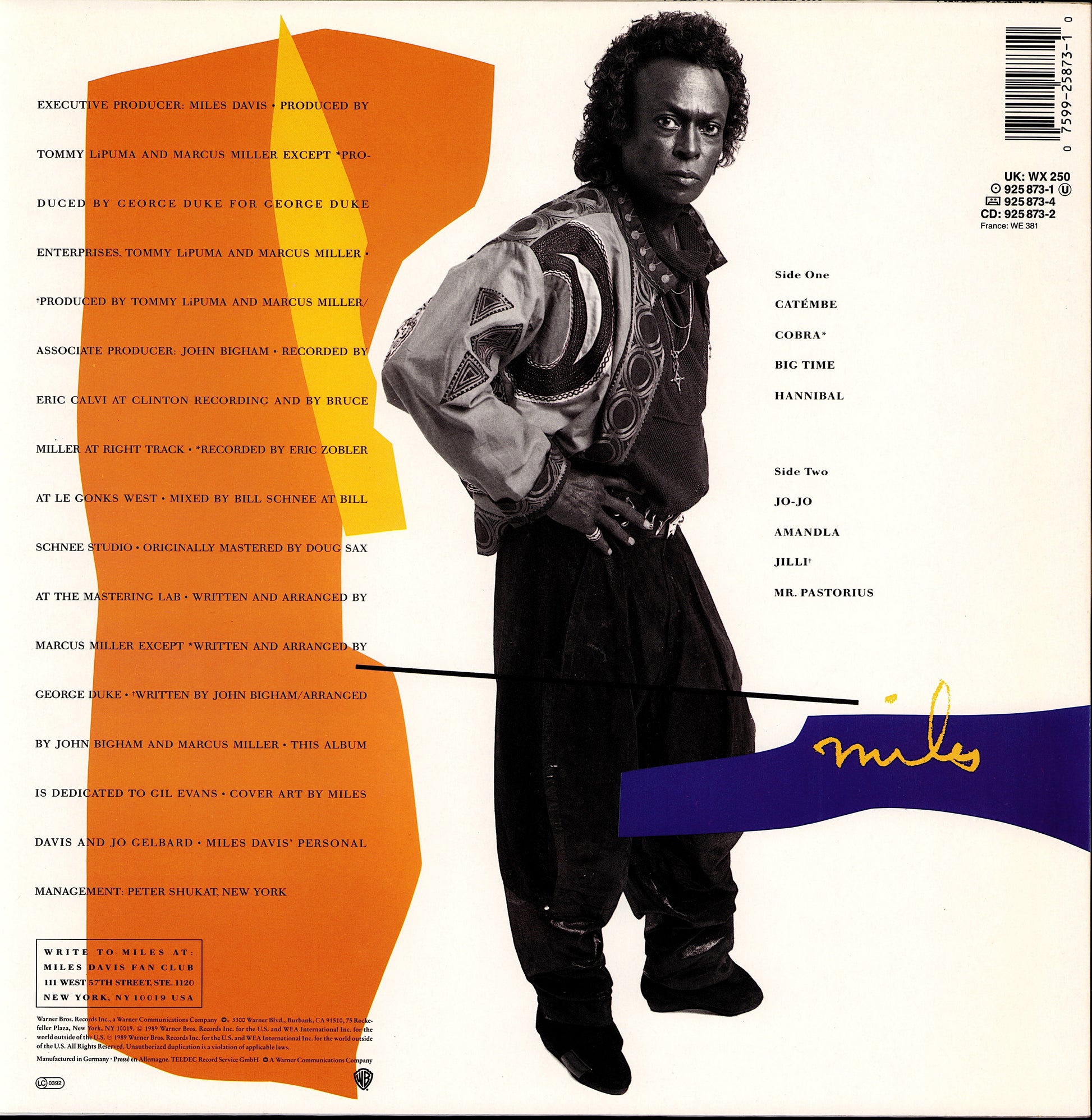 Miles Davis - Amandla Vinyl LP