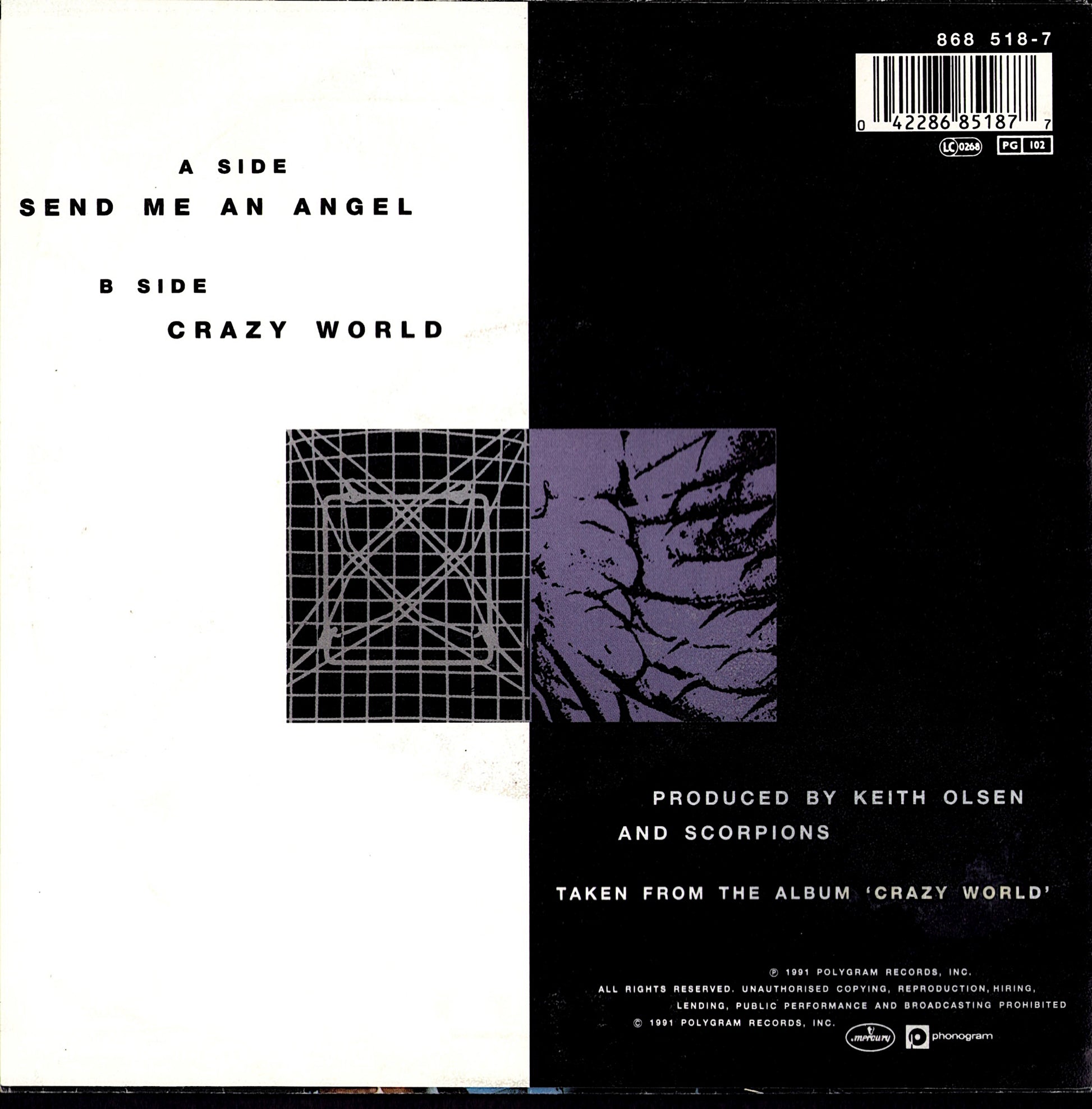 Scorpions – Send Me An Angel 7" Vinyl Single