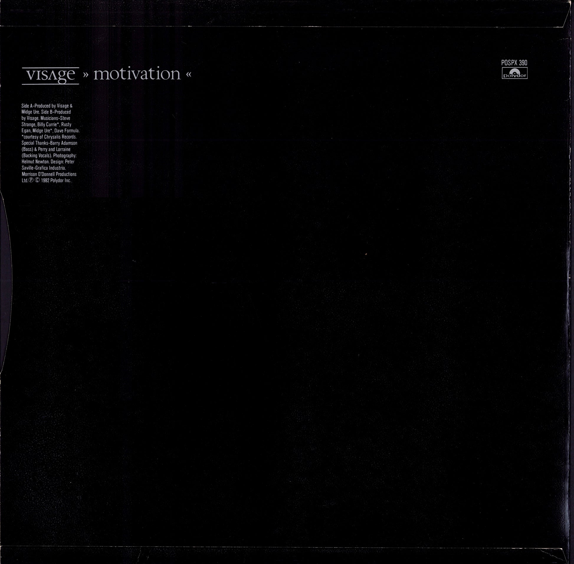 Visage - The Damned Don't Cry Vinyl 12" | UK Original | 1982