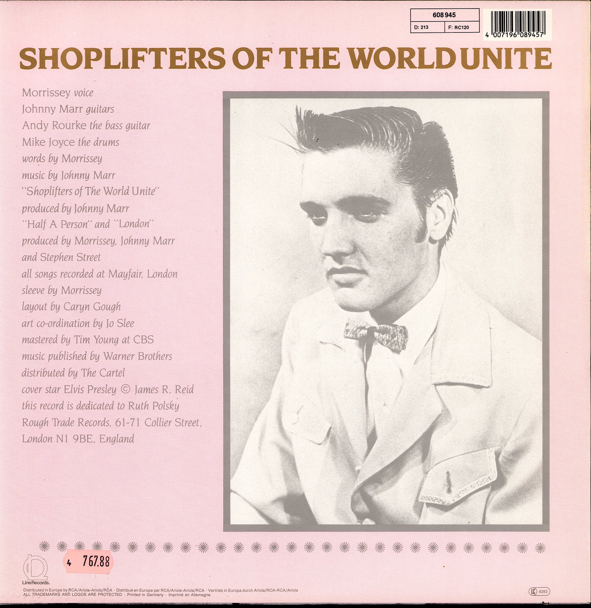 The Smiths - Shoplifters Of The World Unite 12" Maxi-Single | EU Original | 1987
