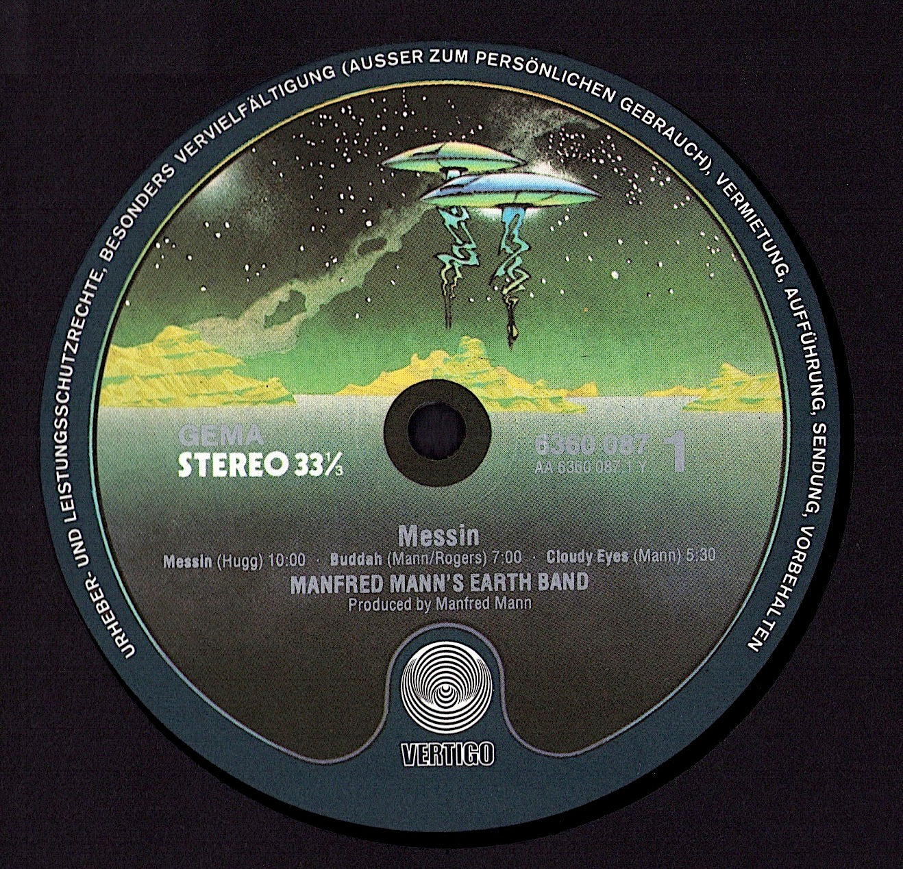 Manfred Mann's Earth Band – Messin' Vinyl LP