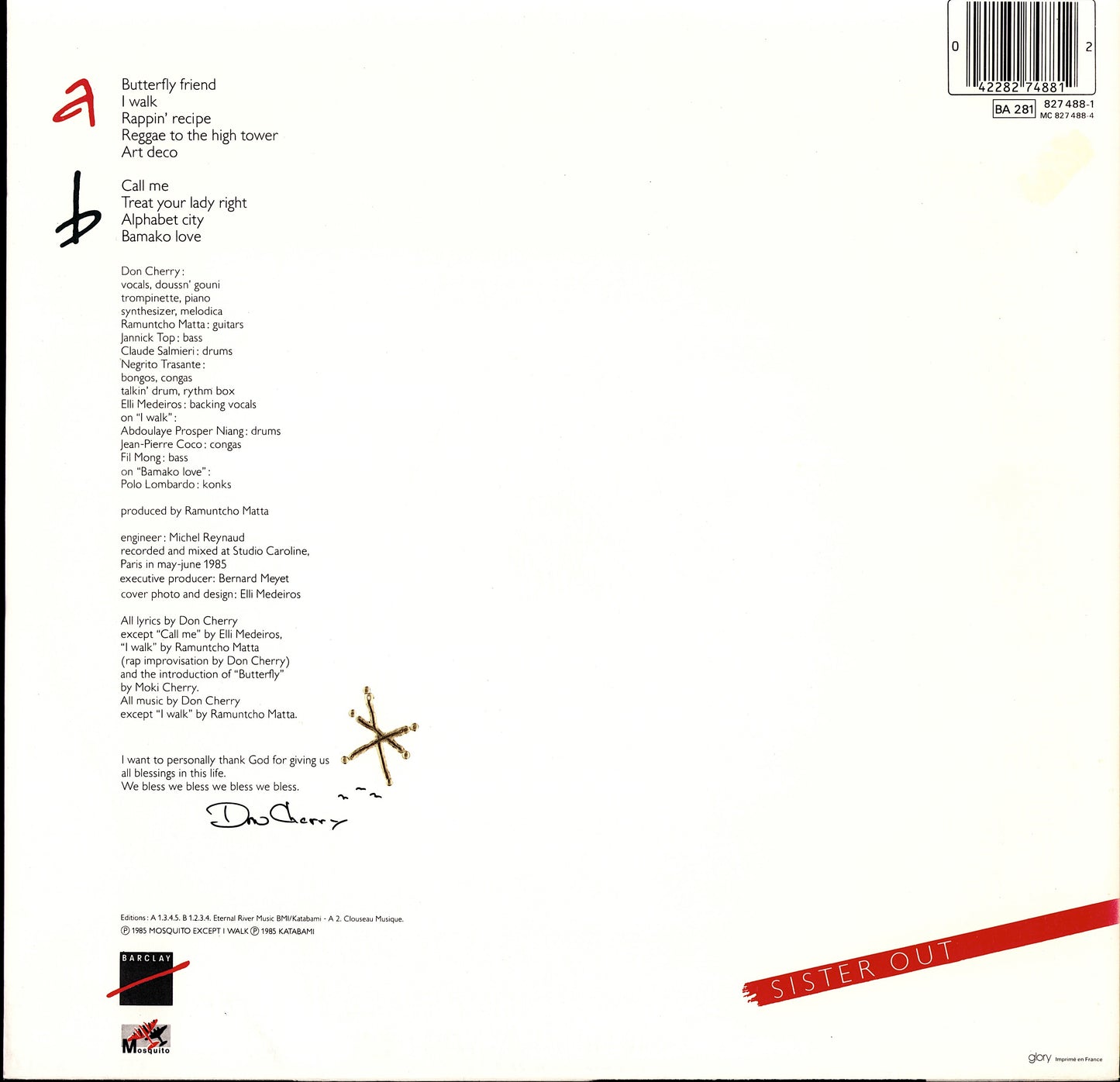 Don Cherry – Home Boy Sister Out Vinyl LP