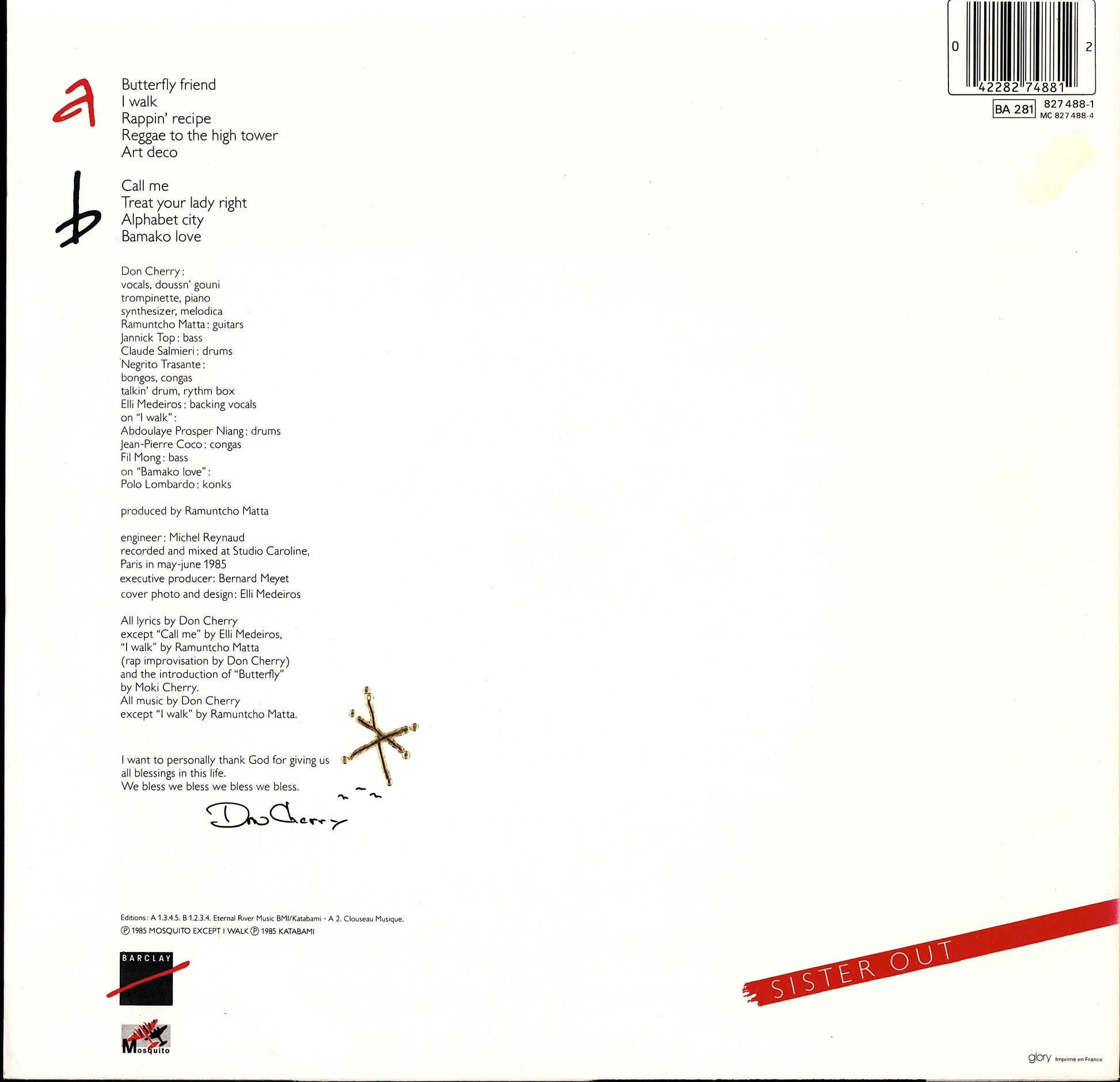 Don Cherry – Home Boy Sister Out Vinyl LP