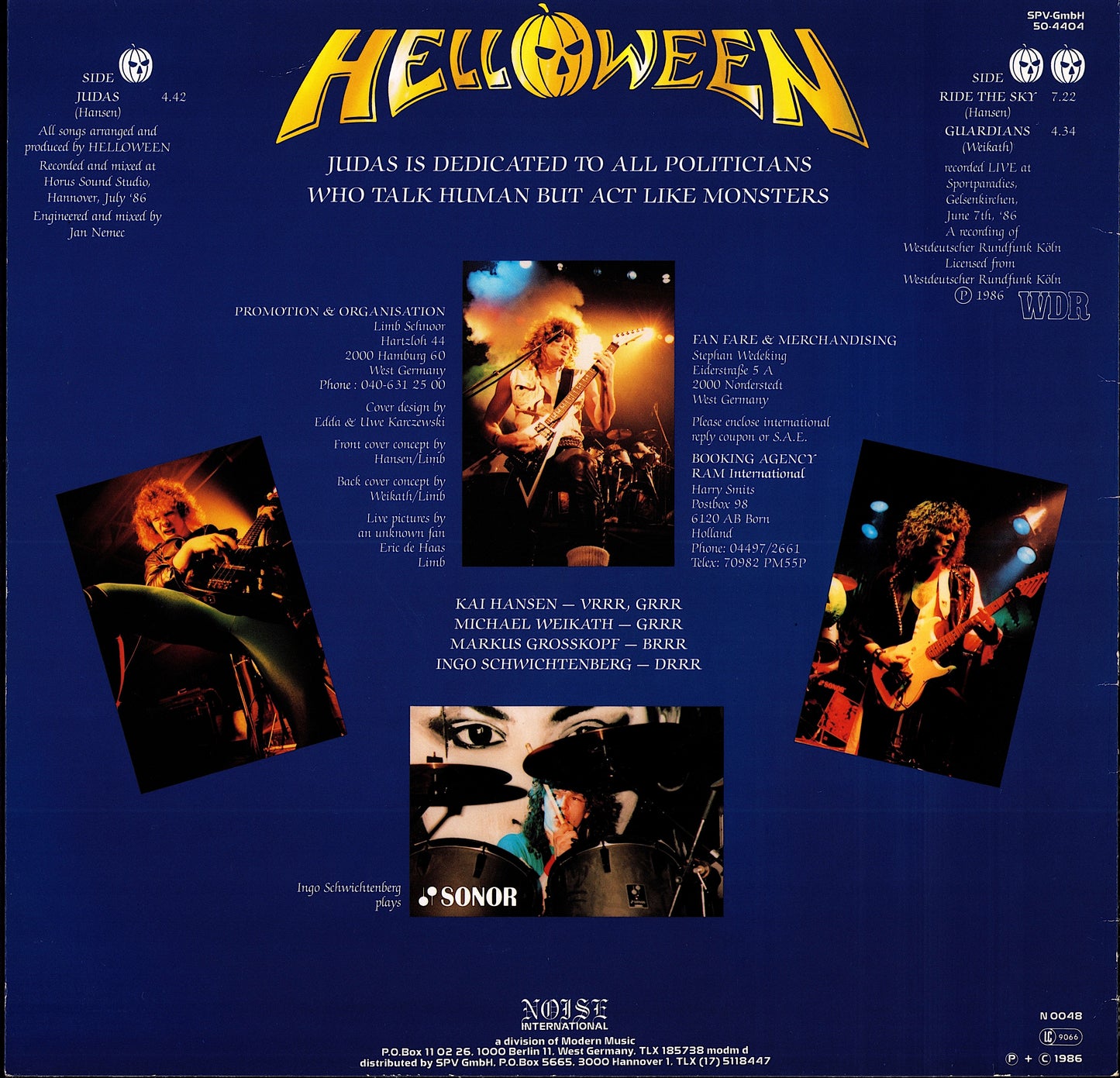 Helloween - Judas (12" Single | DE Original | 1986)