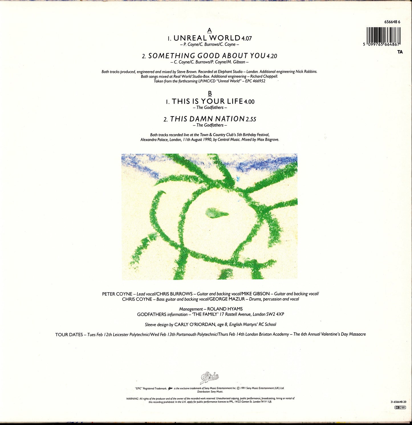 The Godfathers – Unreal World (Vinyl 12")