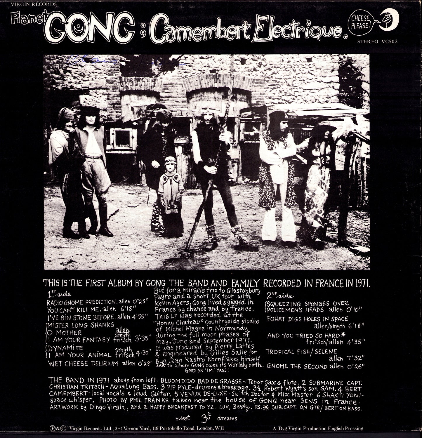Gong ‎– Flying Teapot Radio Gnome Invisible Part 1 Vinyl LP Kopie Kopie