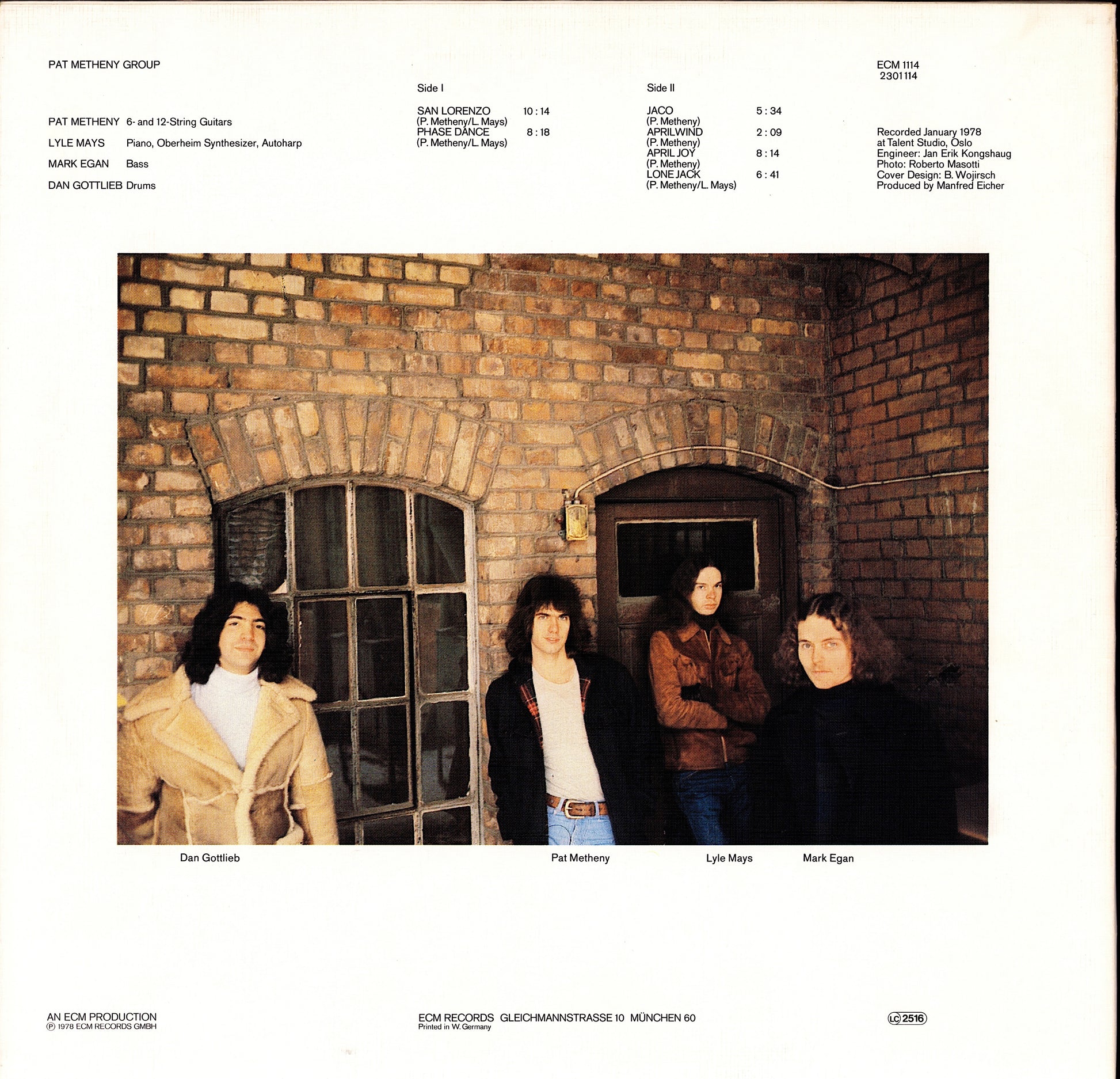 Pat Metheny Group – Pat Metheny Group Vinyl LP Kopie