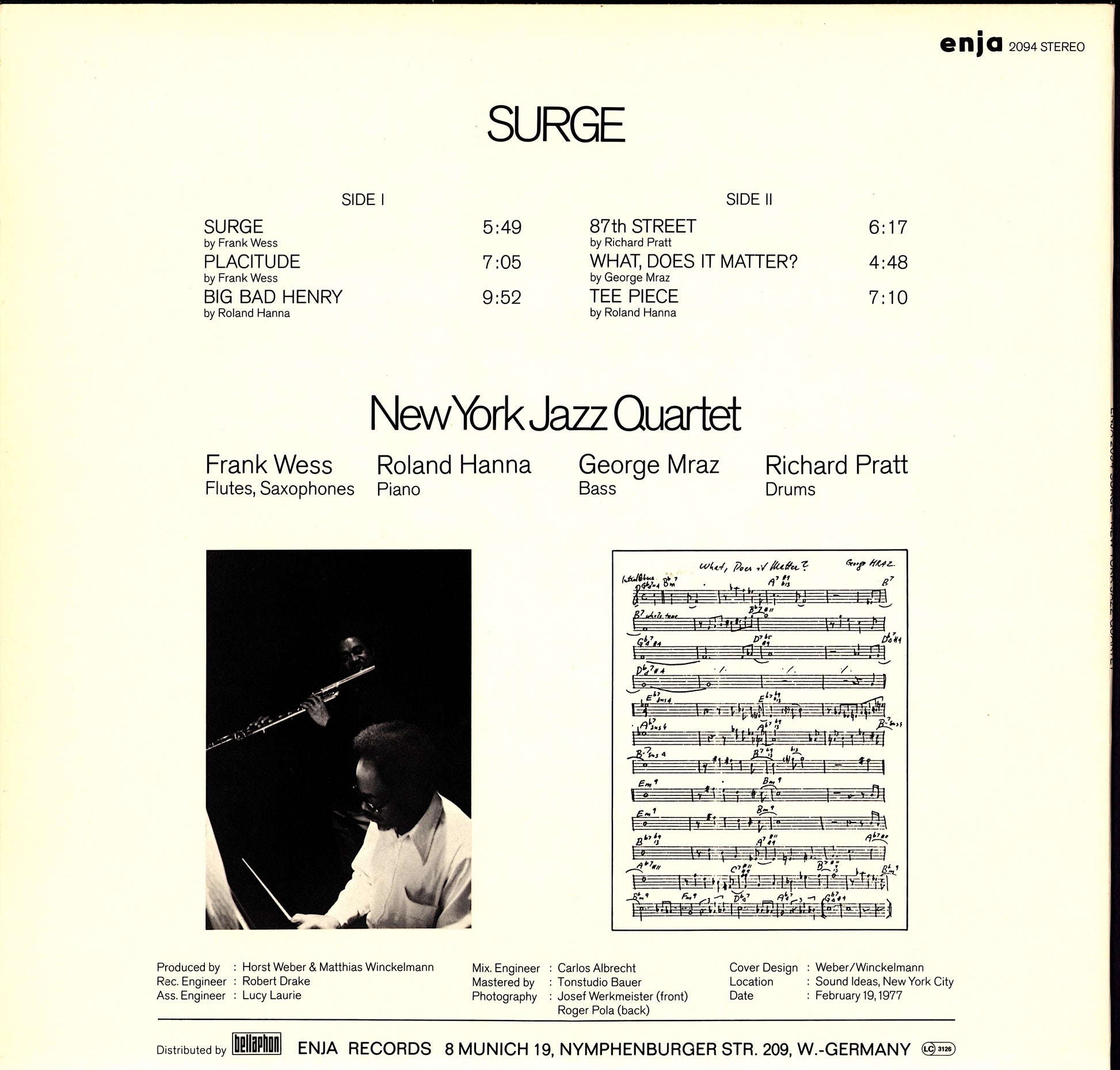 Kenny Barron – Scratch Vinyl LP Kopie