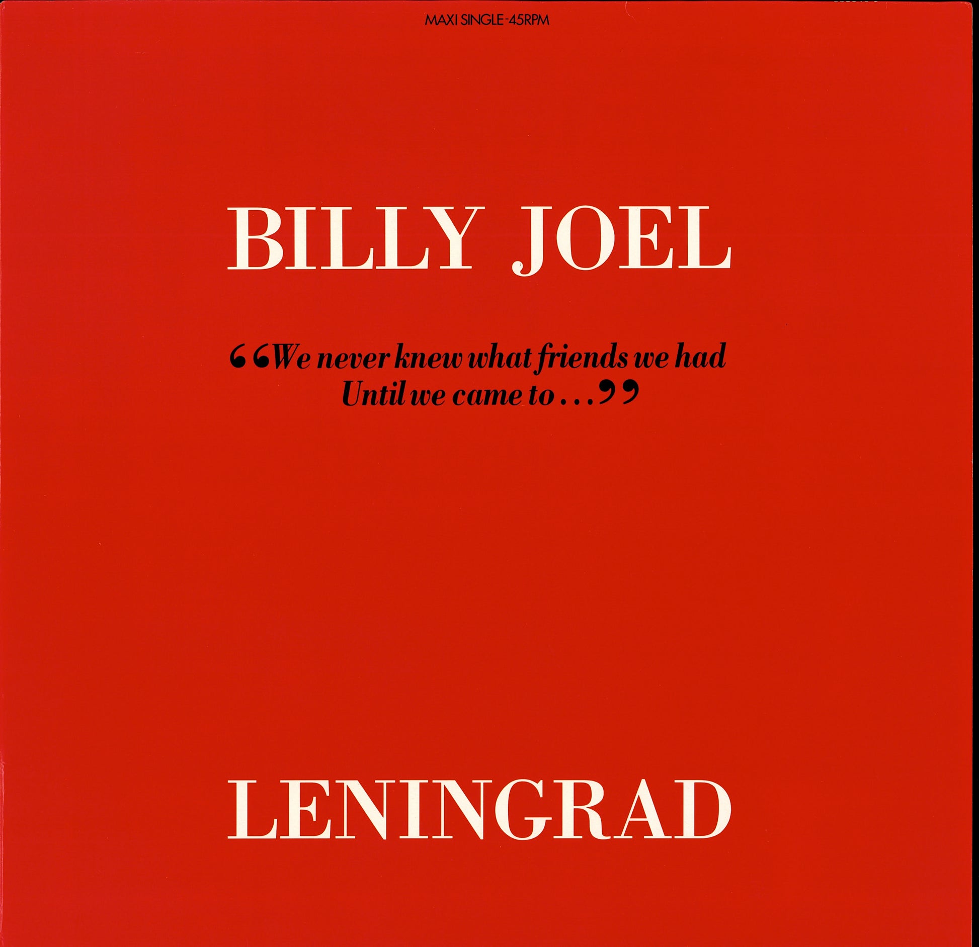 Billy Joel - Leningrad Vinyl 12" Kopie