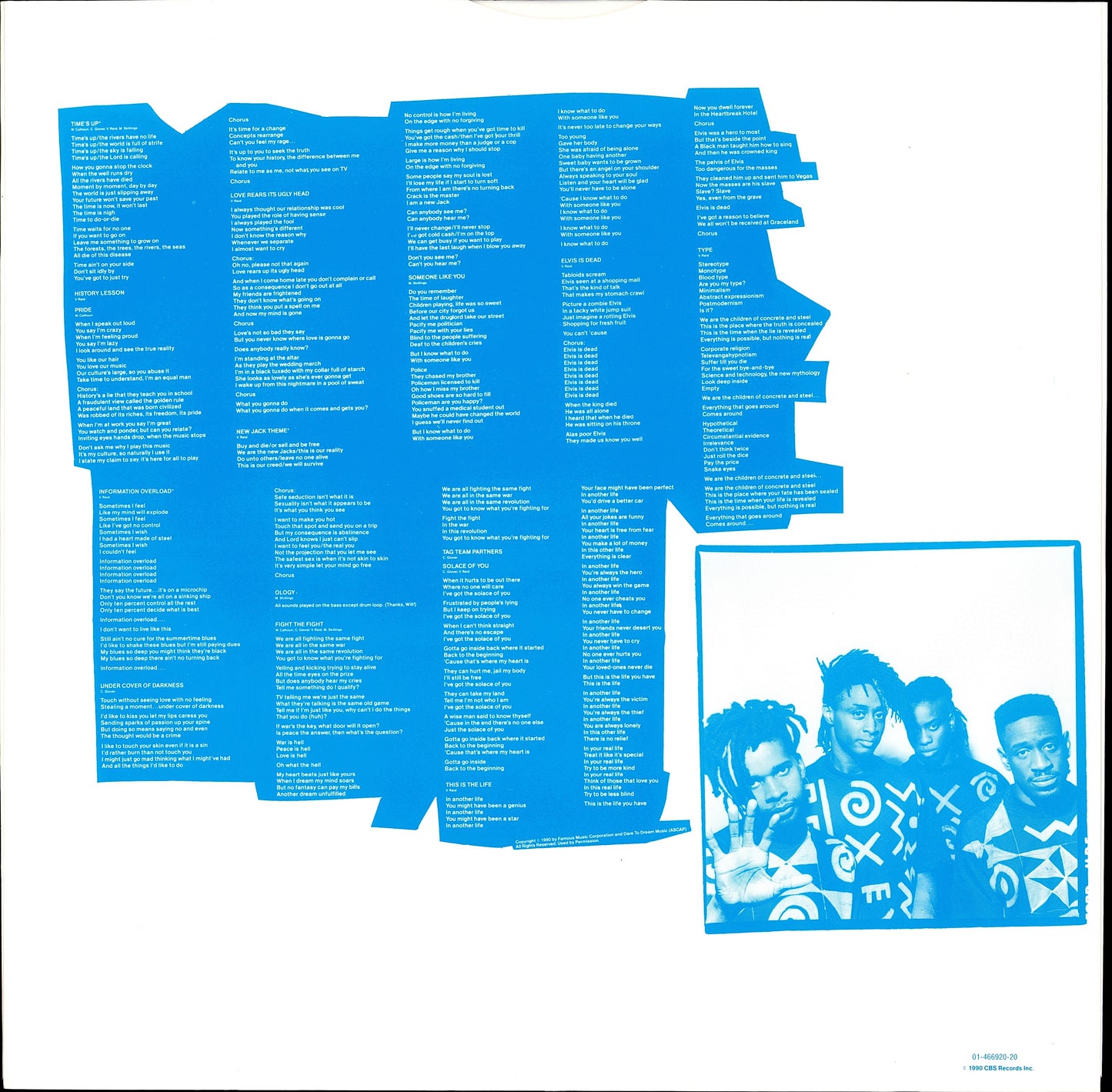 Living Colour ‎- Time's Up Vinyl LP Kopie Kopie