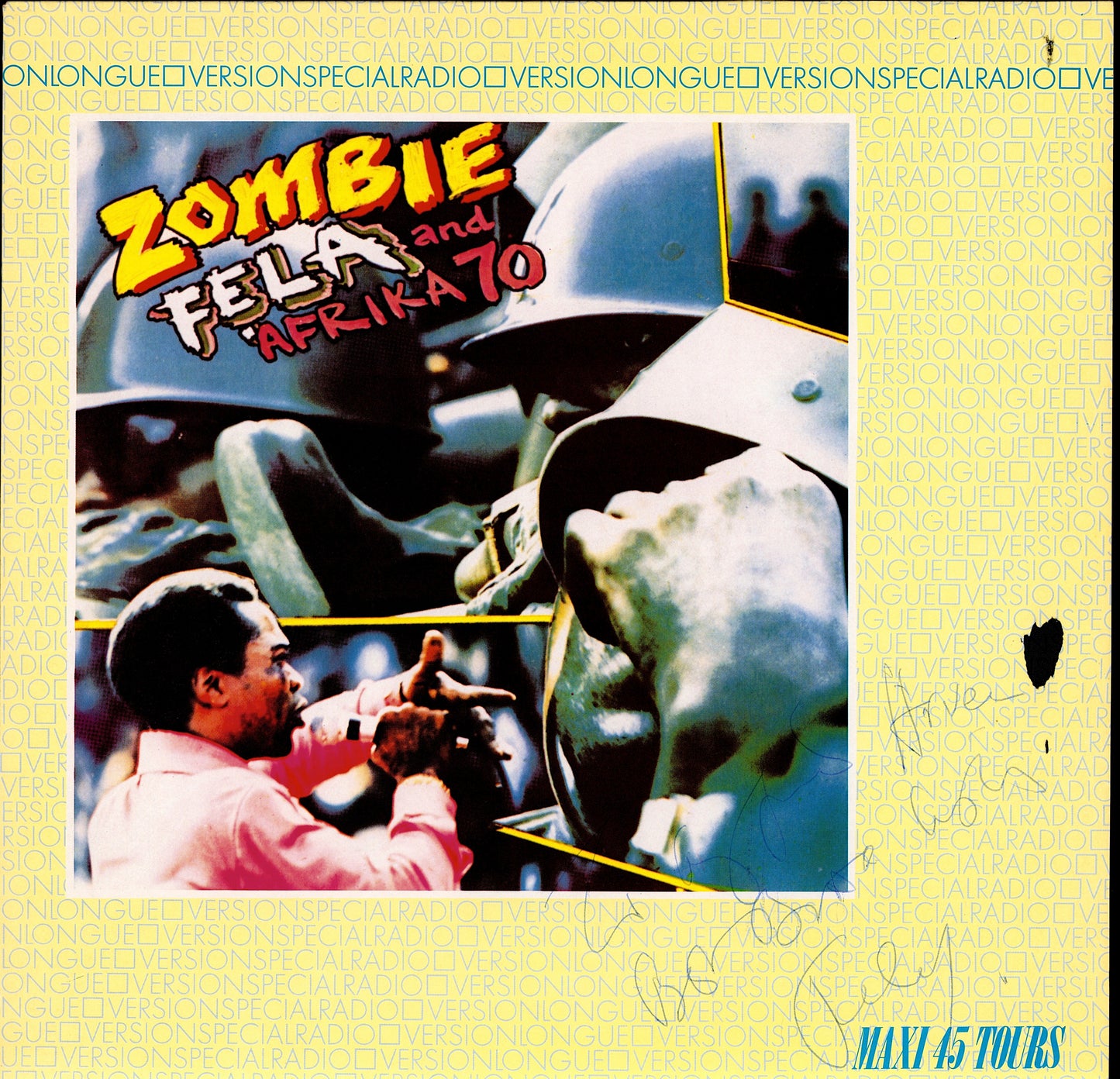 Fela And Africa 70 – Zombie Vinyl 12" Maxi-Single Autographed