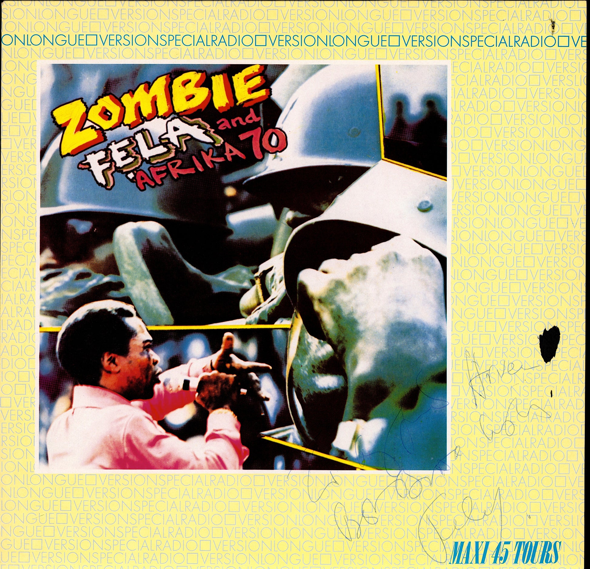 Fela And Africa 70 – Zombie Vinyl 12" Maxi-Single Autographed