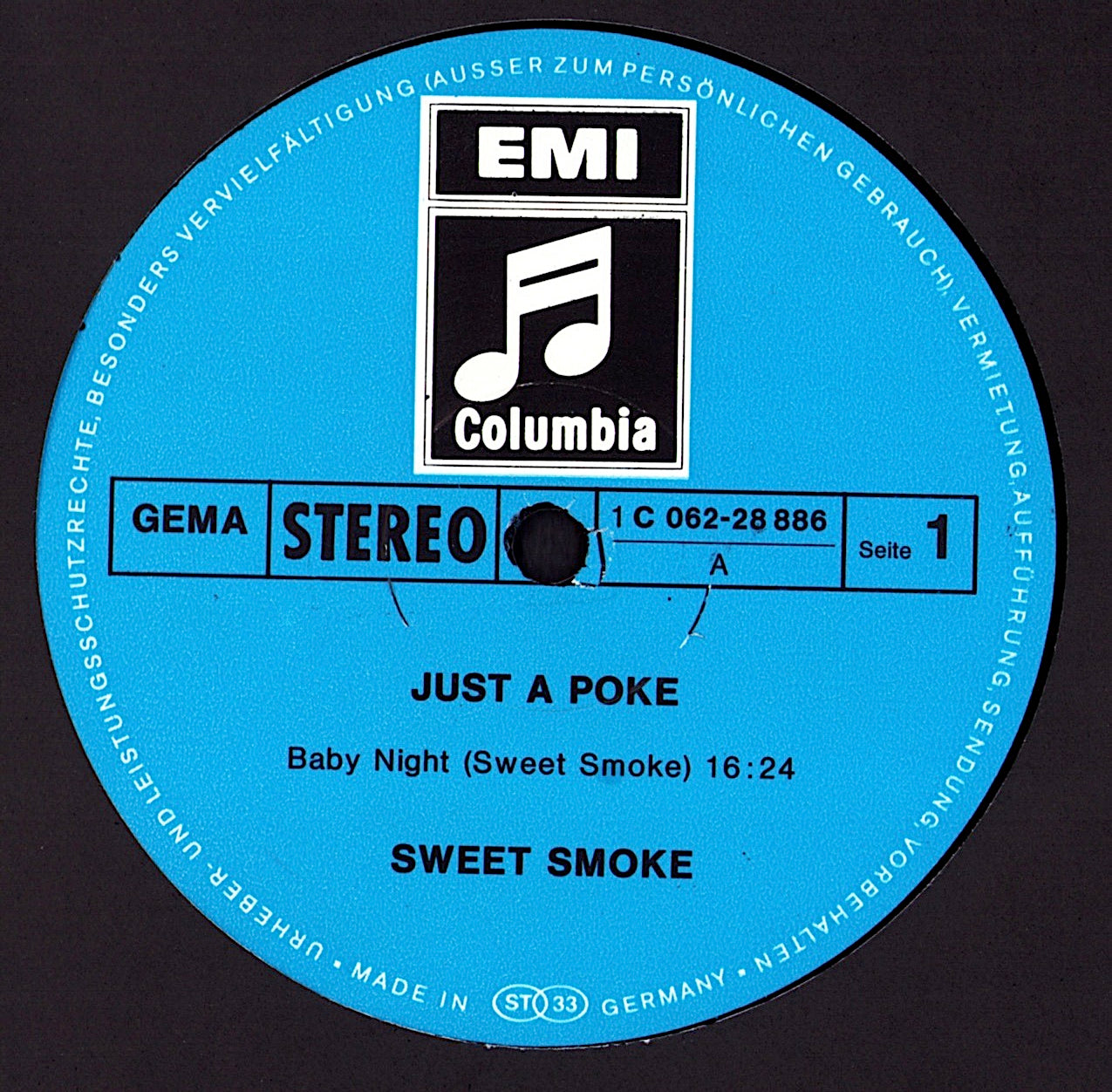 Sweet Smoke ‎- Just A Poke Vinyl LP