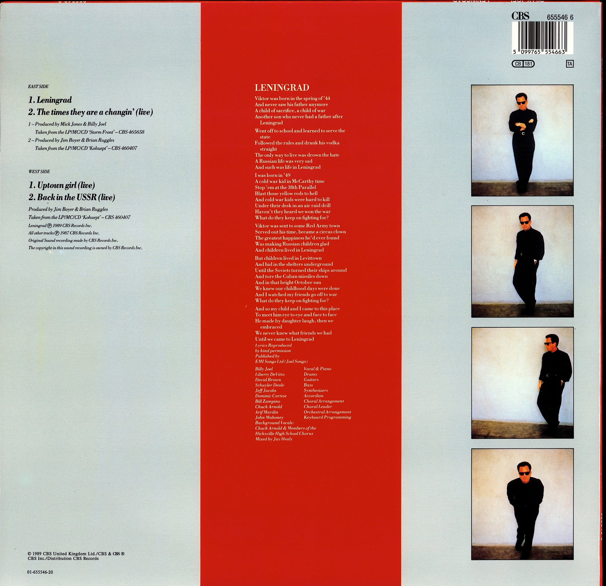 Billy Joel - Leningrad Vinyl 12" Kopie