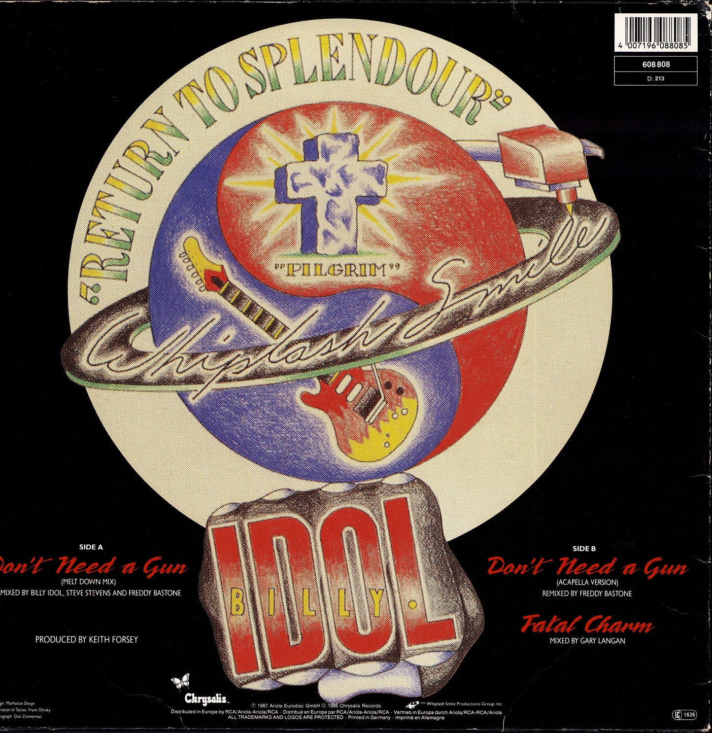 Billy Idol - Flesh For Fantasy Vinyl 12" Kopie