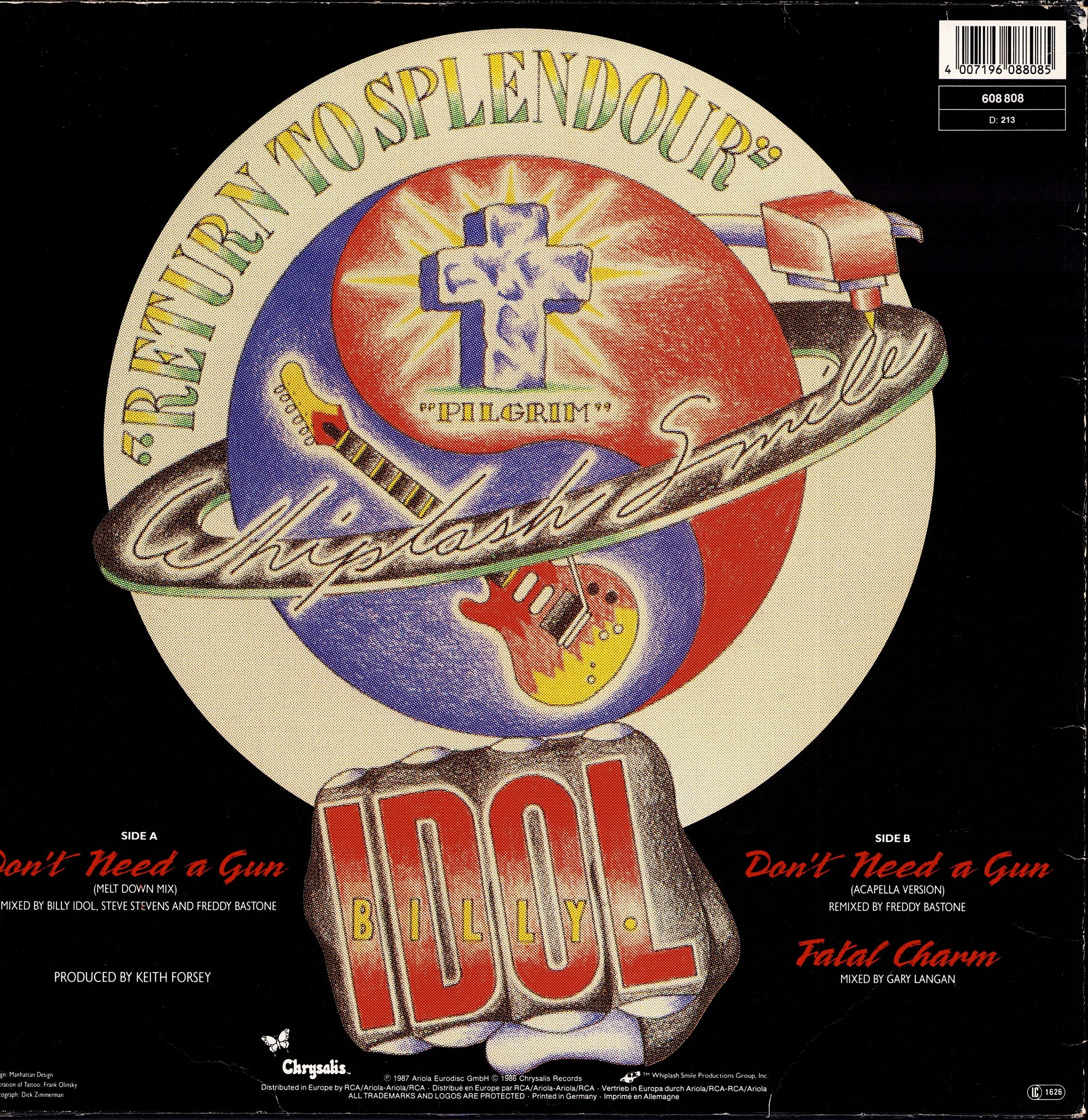 Billy Idol - Flesh For Fantasy Vinyl 12" Kopie