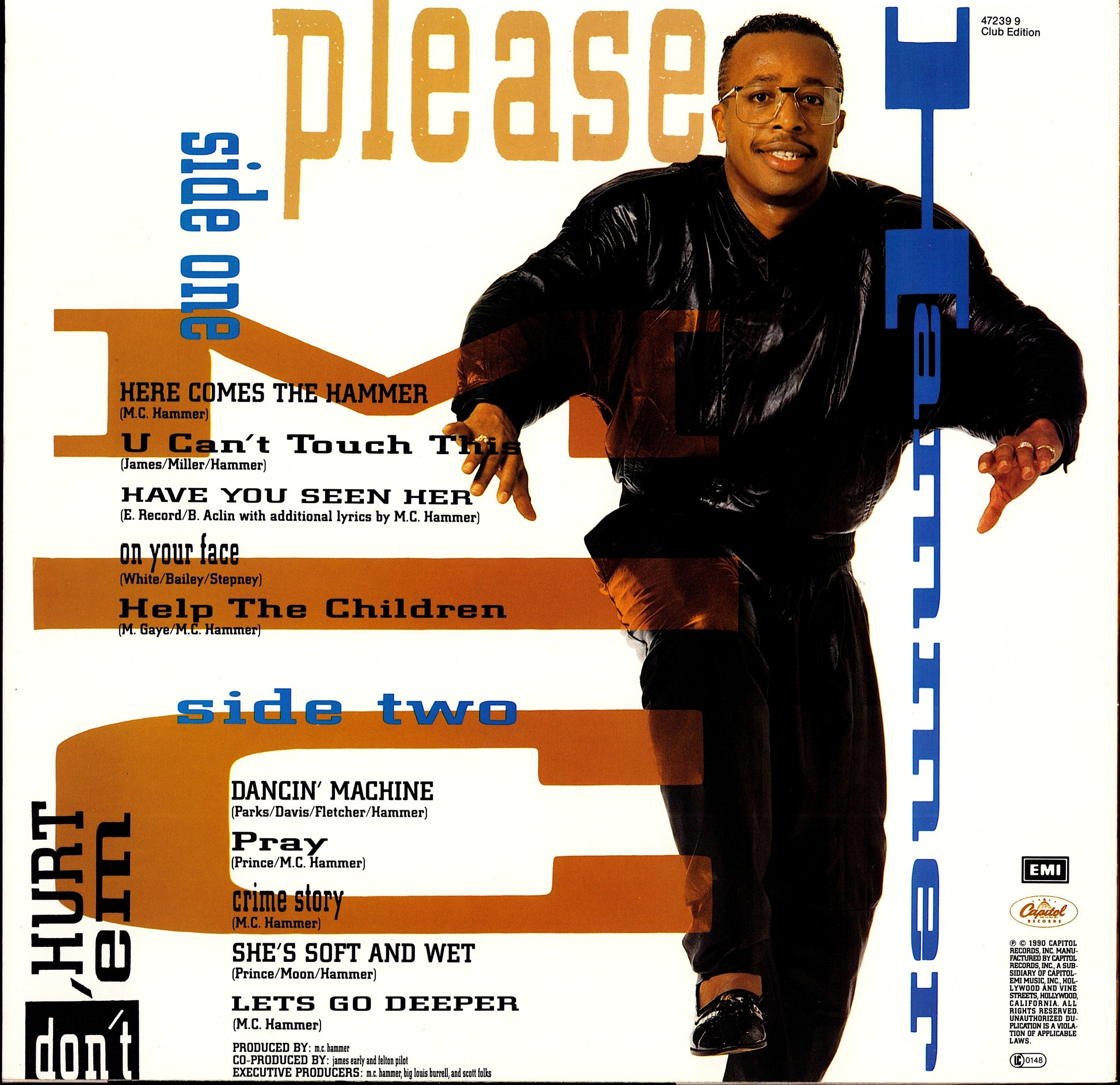 MC Hammer - Please Hammer Don't Hurt 'Em Vinyl LP | EU Club Edition | 1990