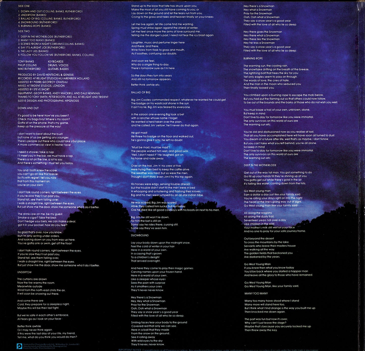 Genesis - ... And Then There Were Three... Vinyl LP