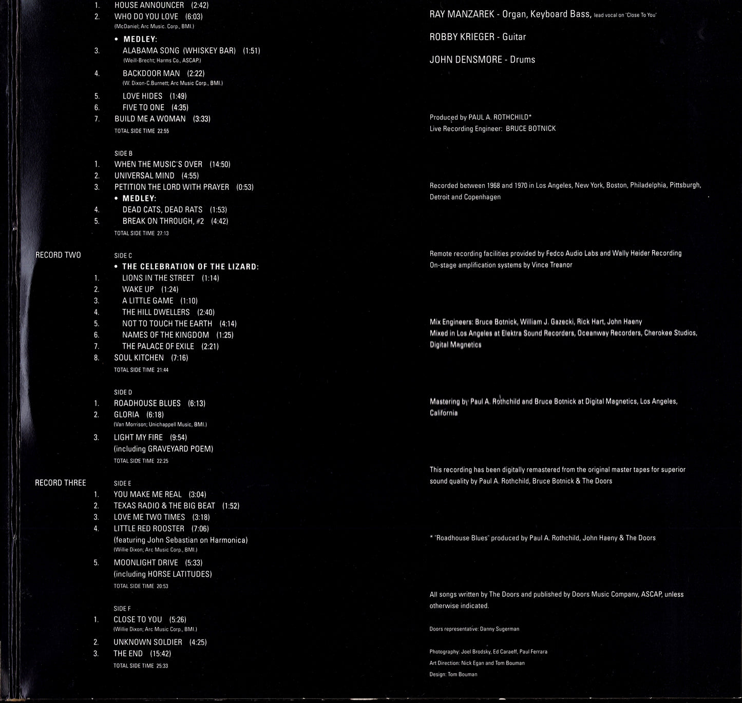 The Doors - Weird Scenes Inside The Gold Mine Vinyl 2LP EU Kopie