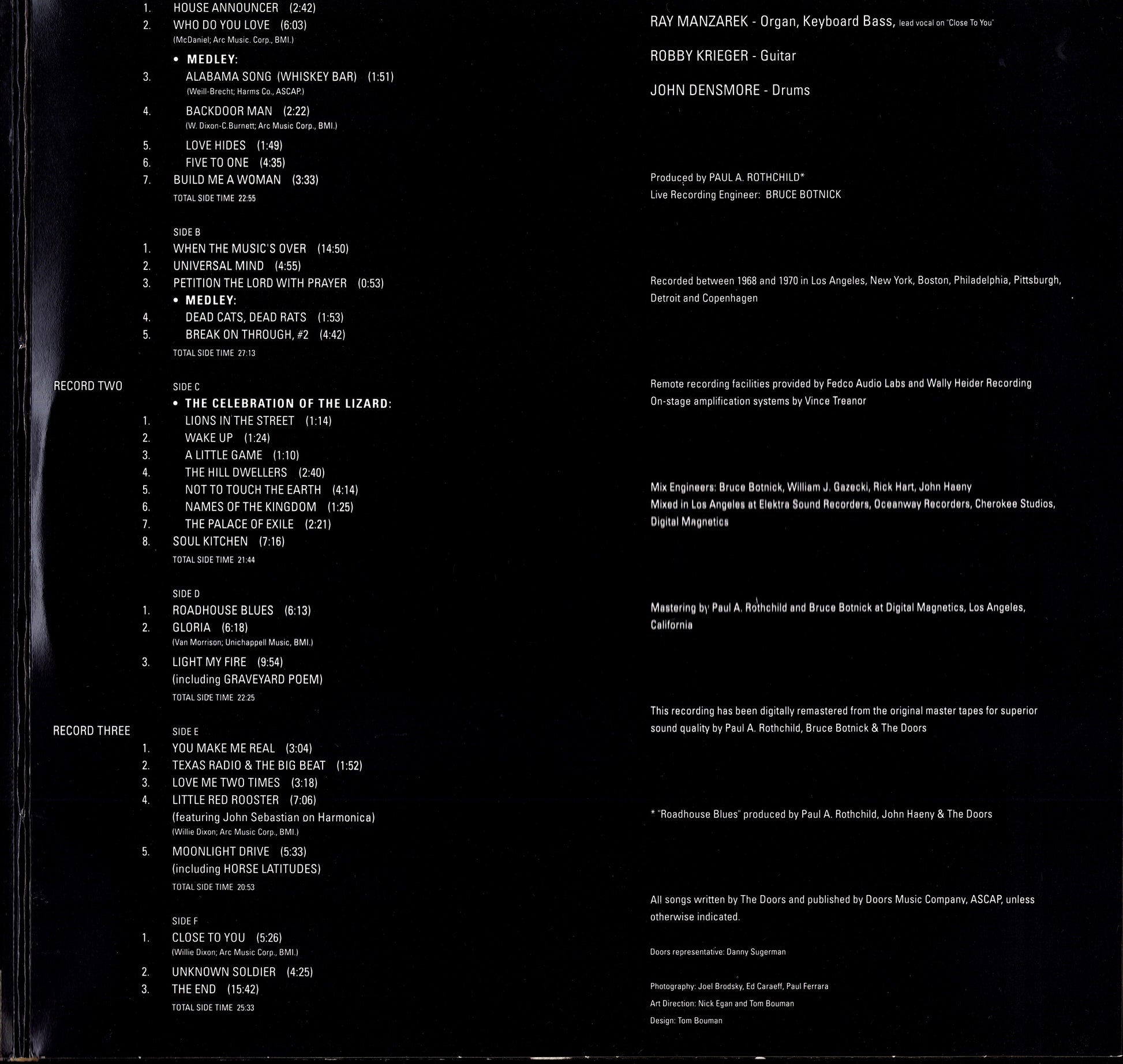 The Doors - Weird Scenes Inside The Gold Mine Vinyl 2LP EU Kopie